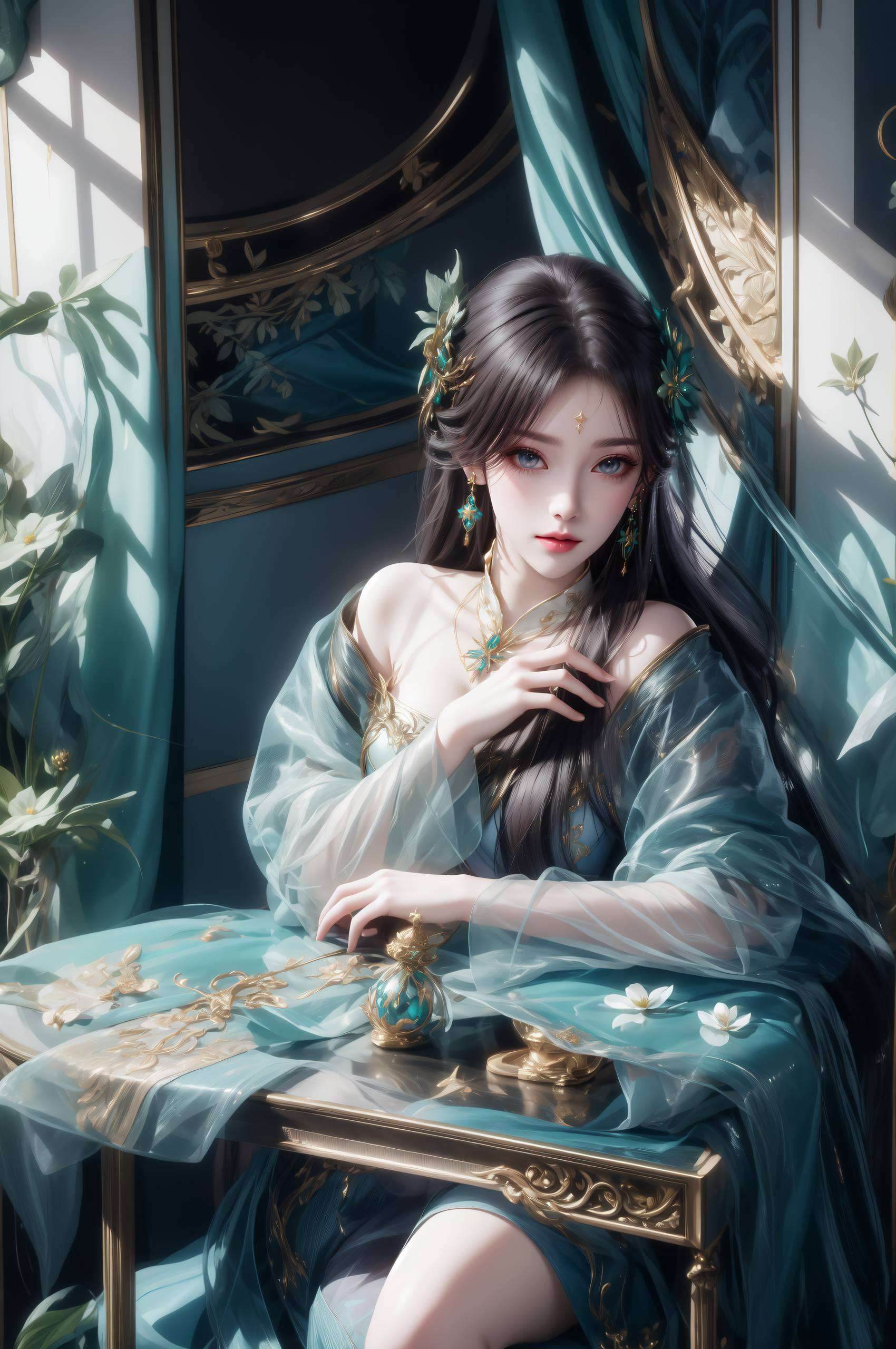 4k高清高清萧薰儿的壁纸ai国漫壁纸图片素材: