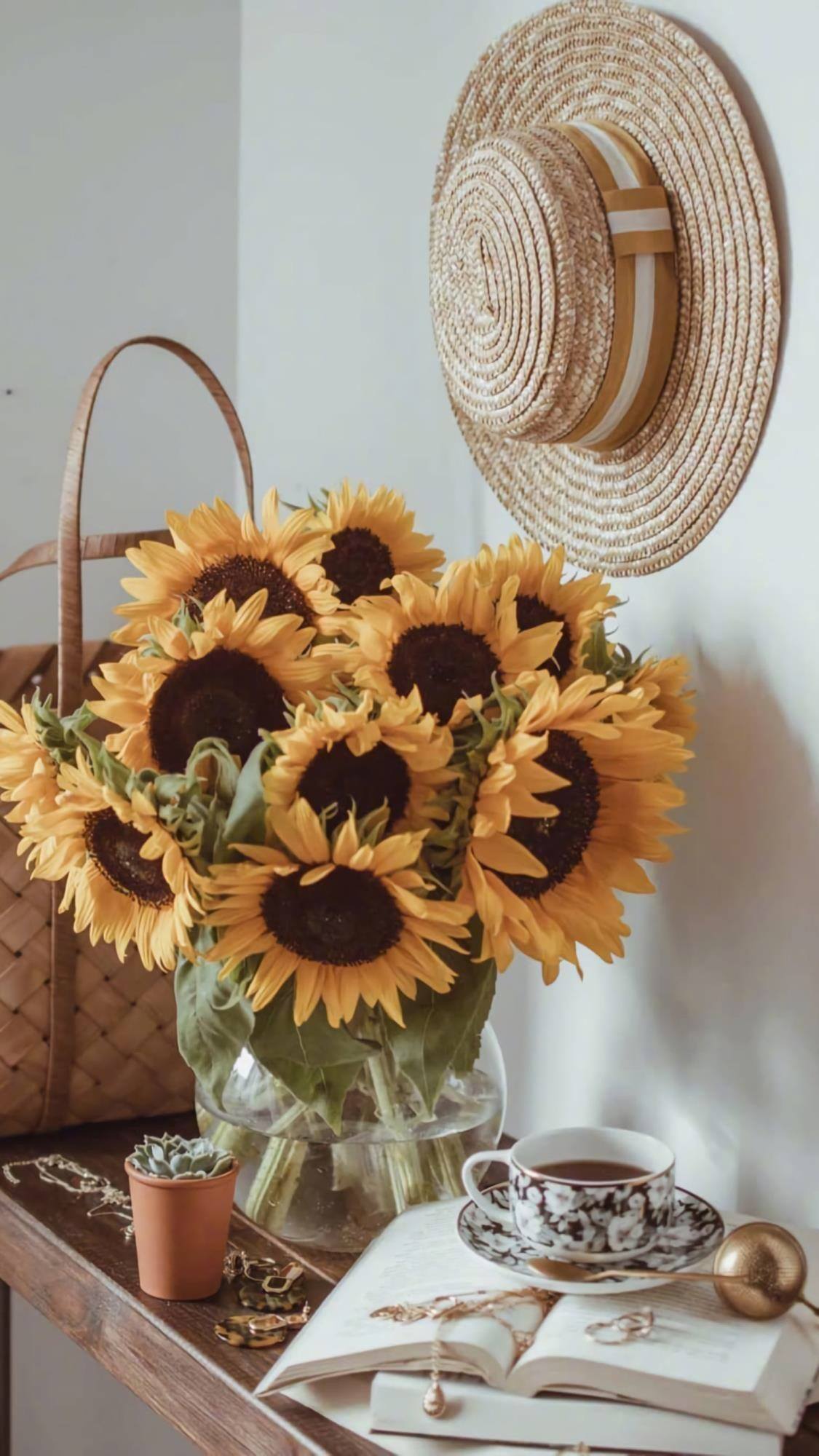 手绘花朵壁纸高级简约壁纸预览