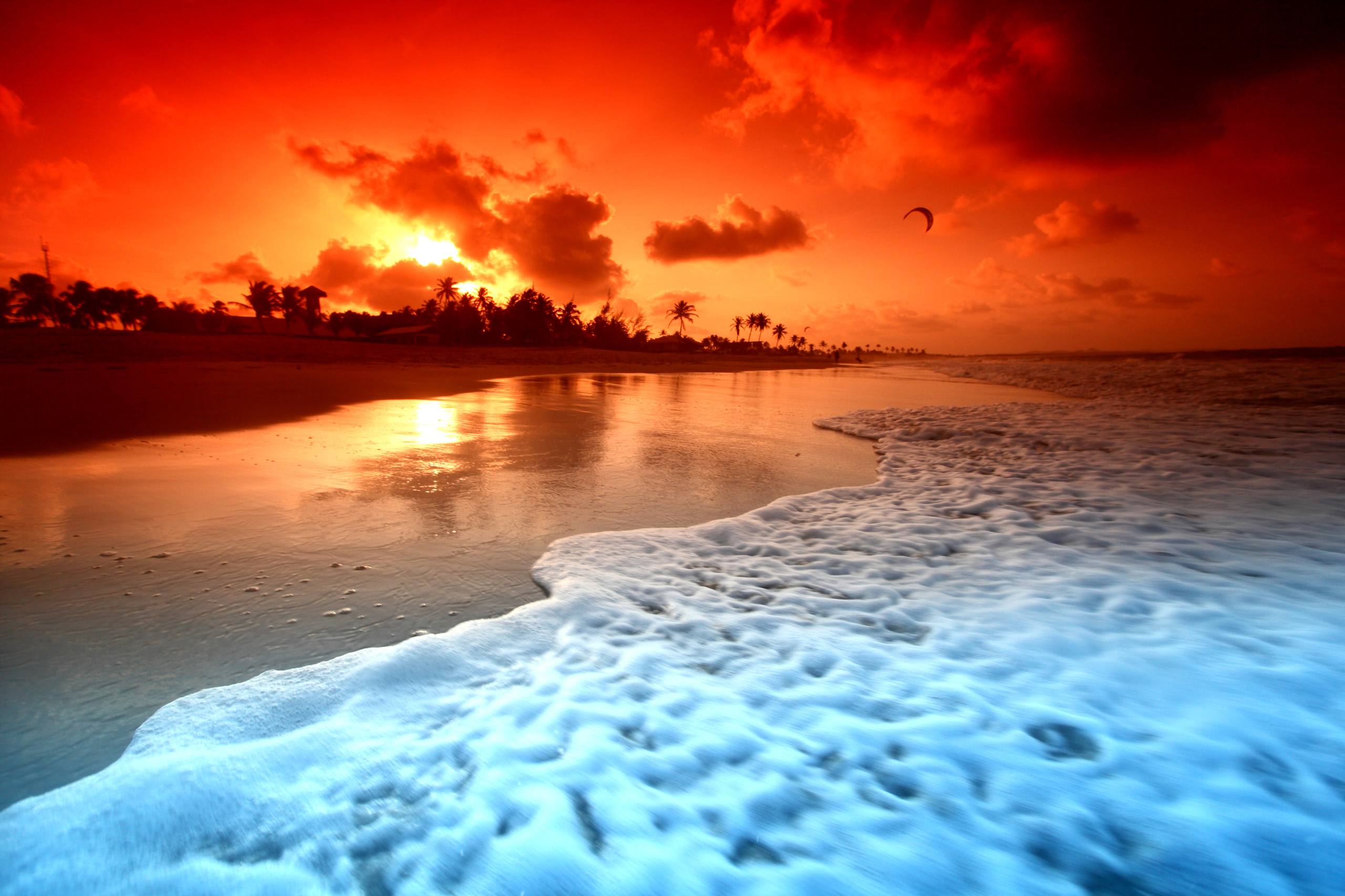 海晏村日落壁纸全屏壁纸预览