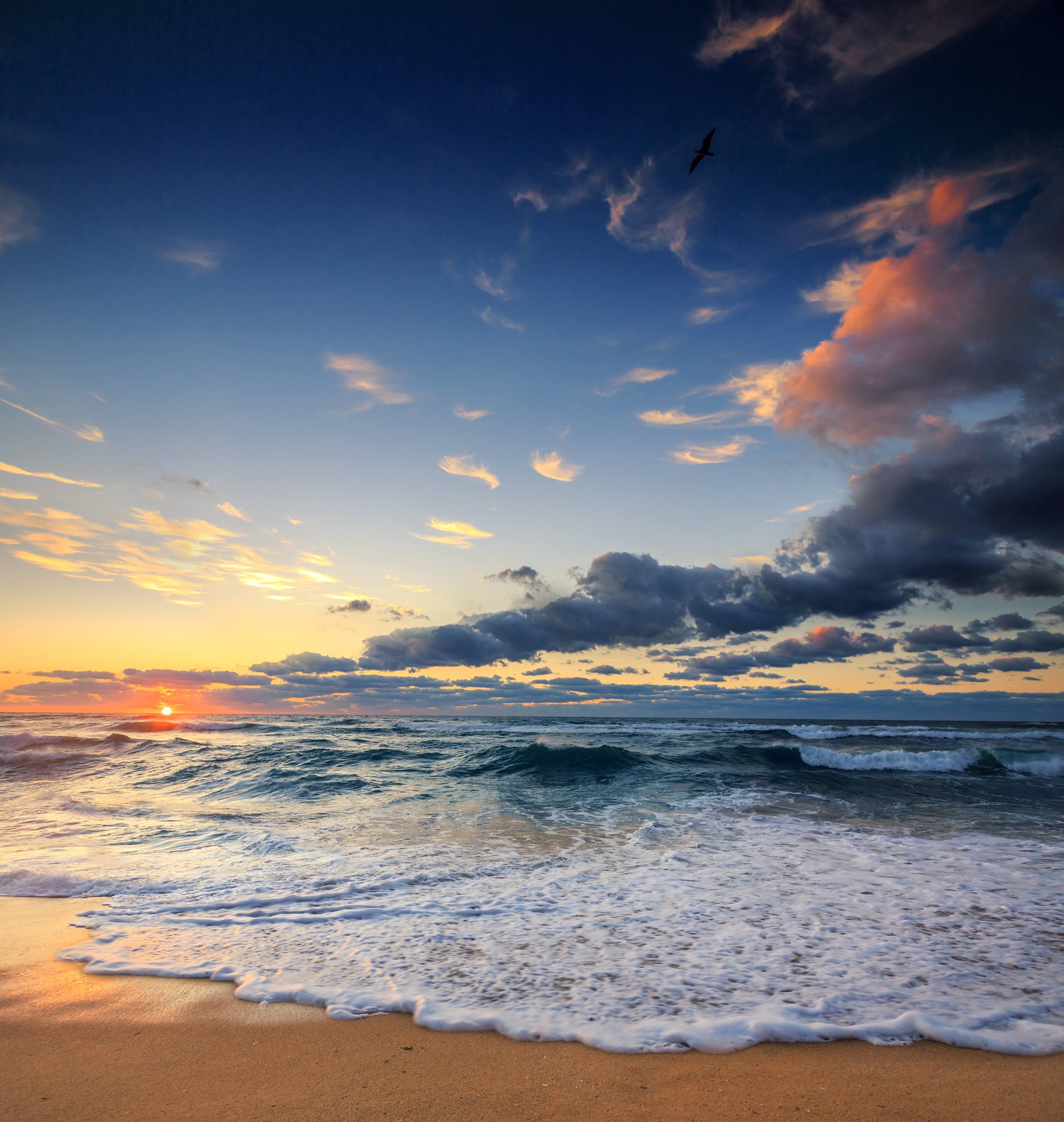 海边日落小镇图片高清壁纸壁纸预览