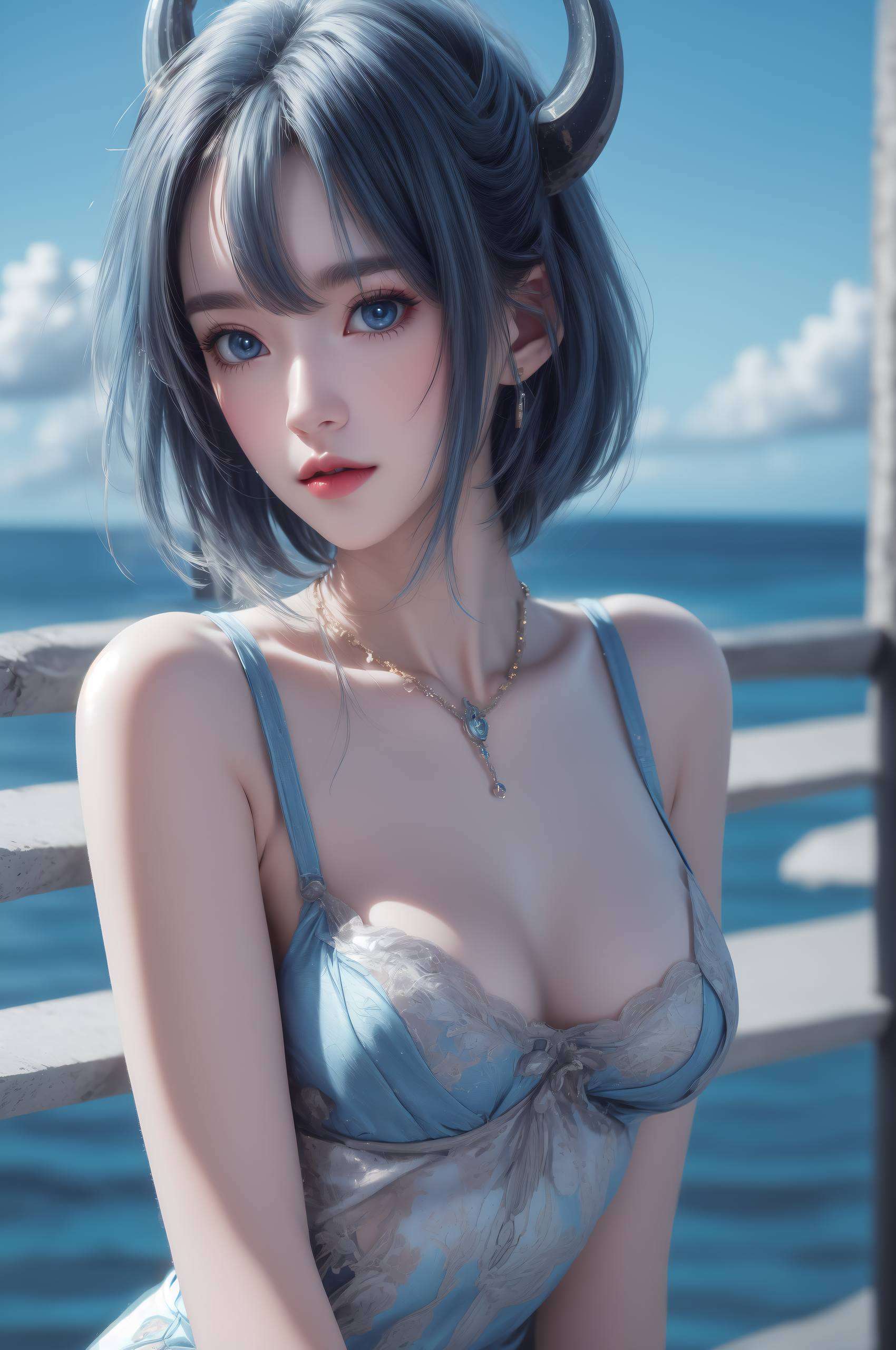 融合了国漫美女的灵动与ins风的时尚细腻的纹理描绘