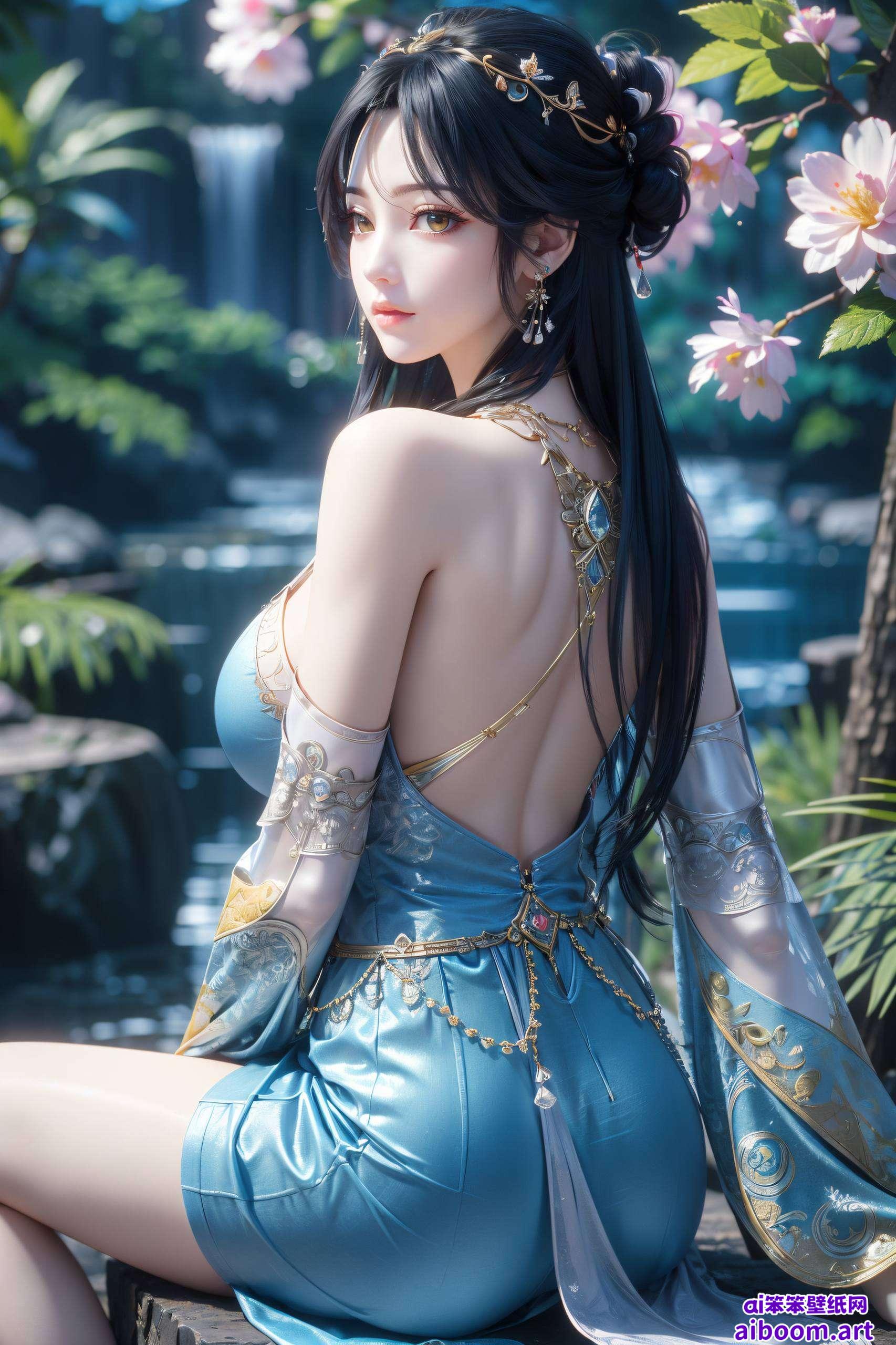 让她在每一次滑动间完美展现了国漫美女的细腻魅力