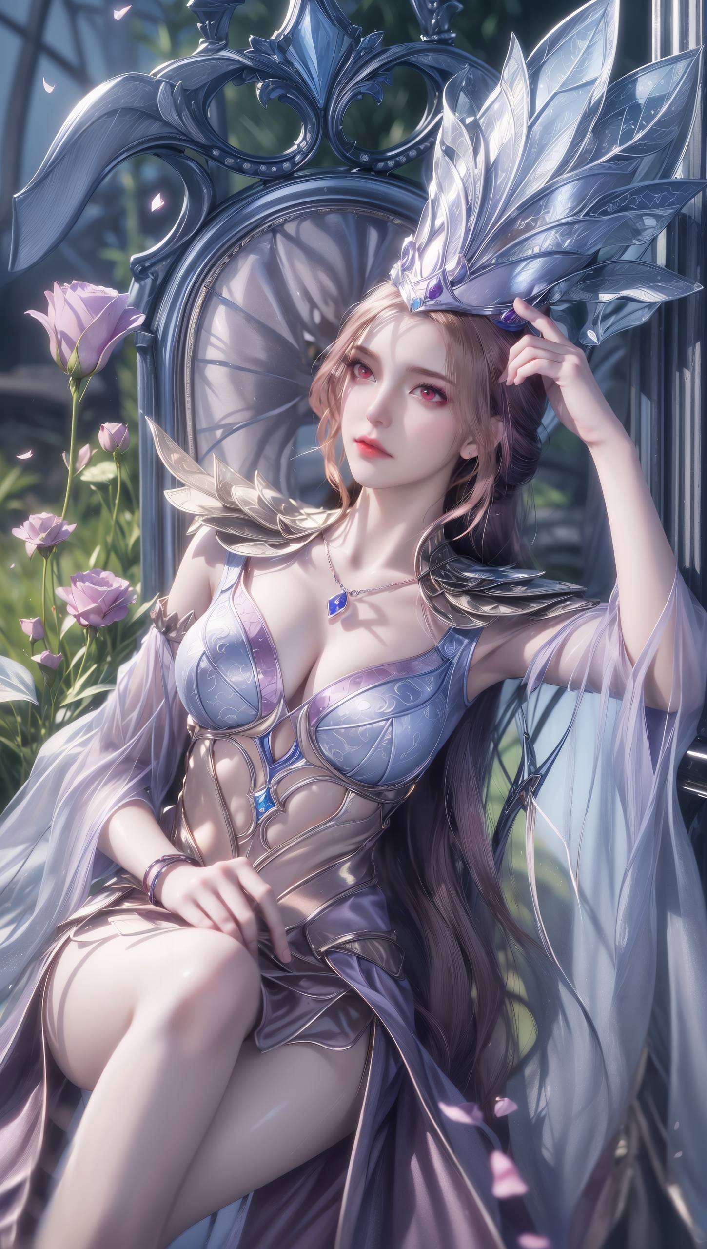 国漫美女的倩影与细腻笔触相得益彰画面如梦似幻