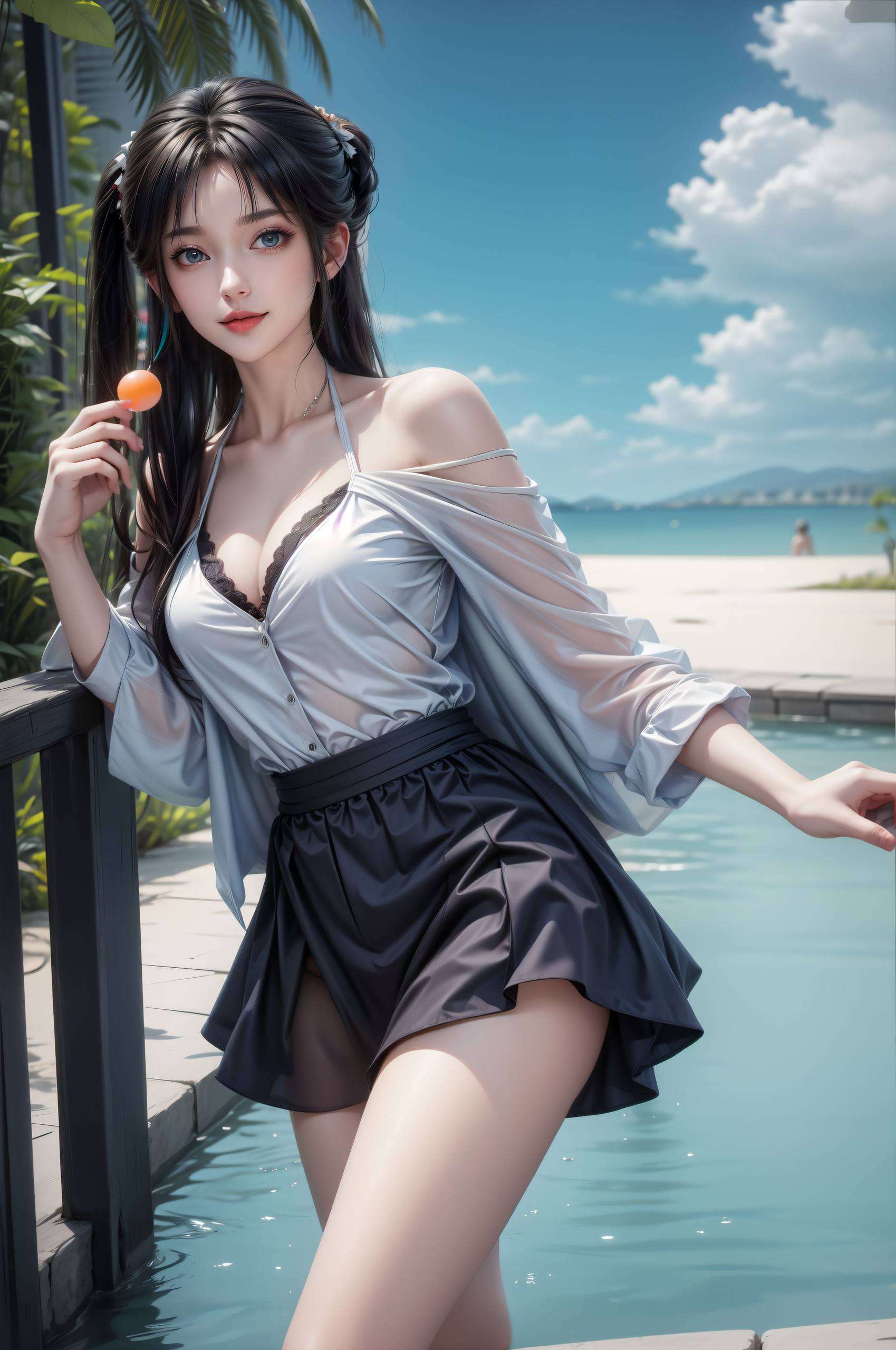 可爱的壁纸设计这张【碧瑶壁纸美女全屏】绝对让人眼前一亮！融合了AI绘画的精湛技艺