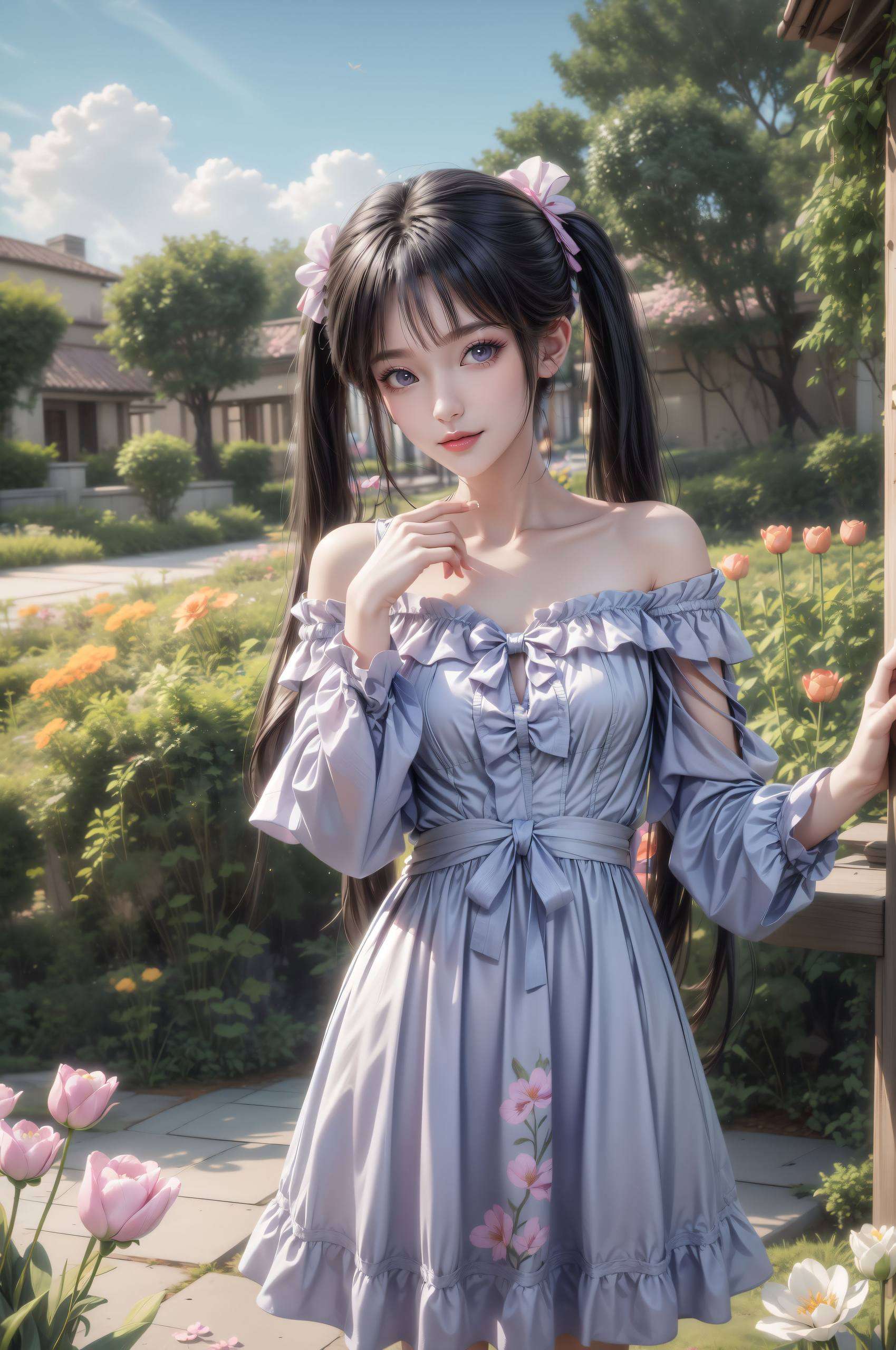 让你在享受视觉盛宴的同时这张《对眼睛好碎花手机国漫美女桌面主题》诚意满满