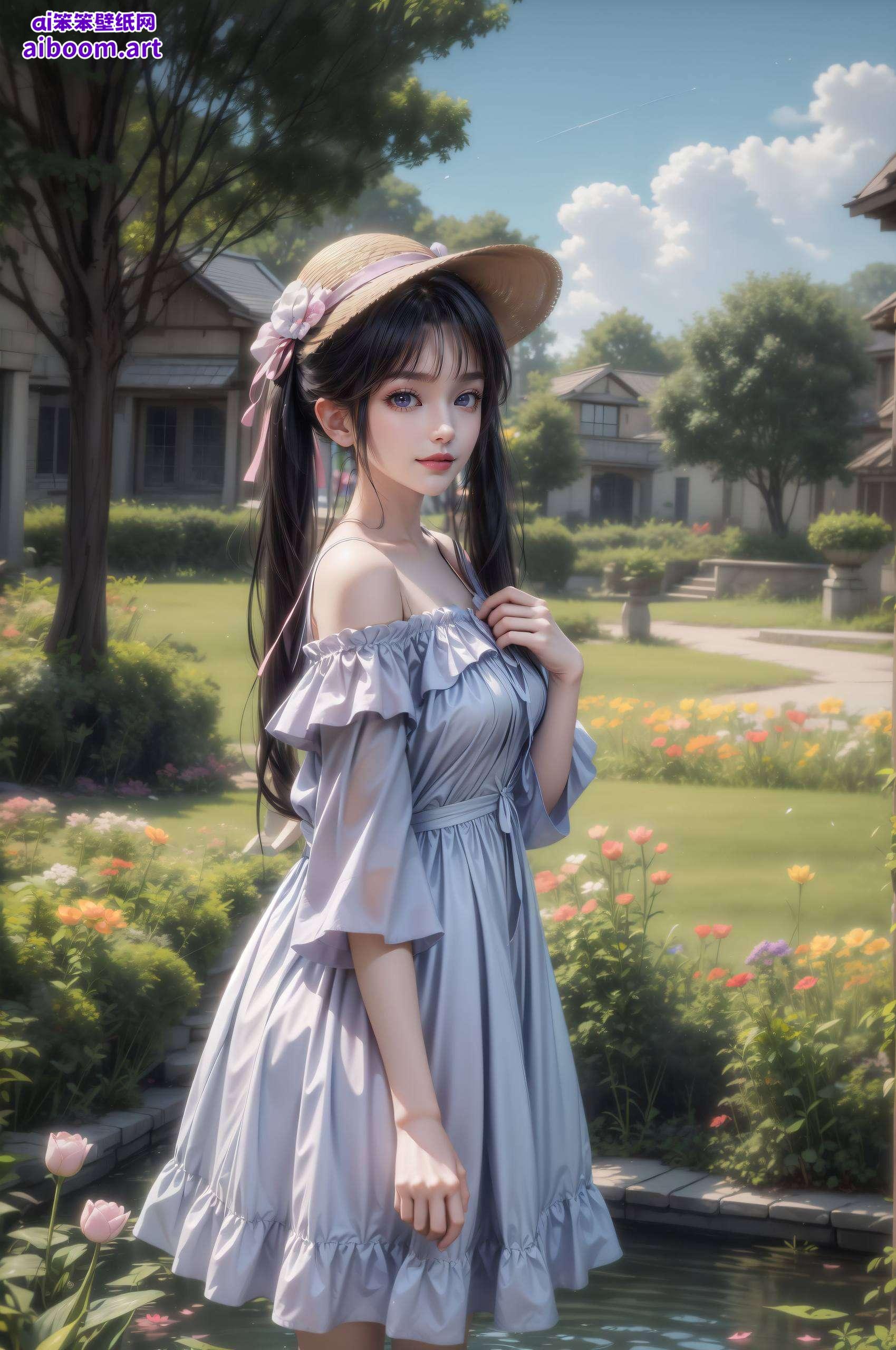 这张全屏AI绘画动作素材护眼壁纸专为iPhone用户量身定制