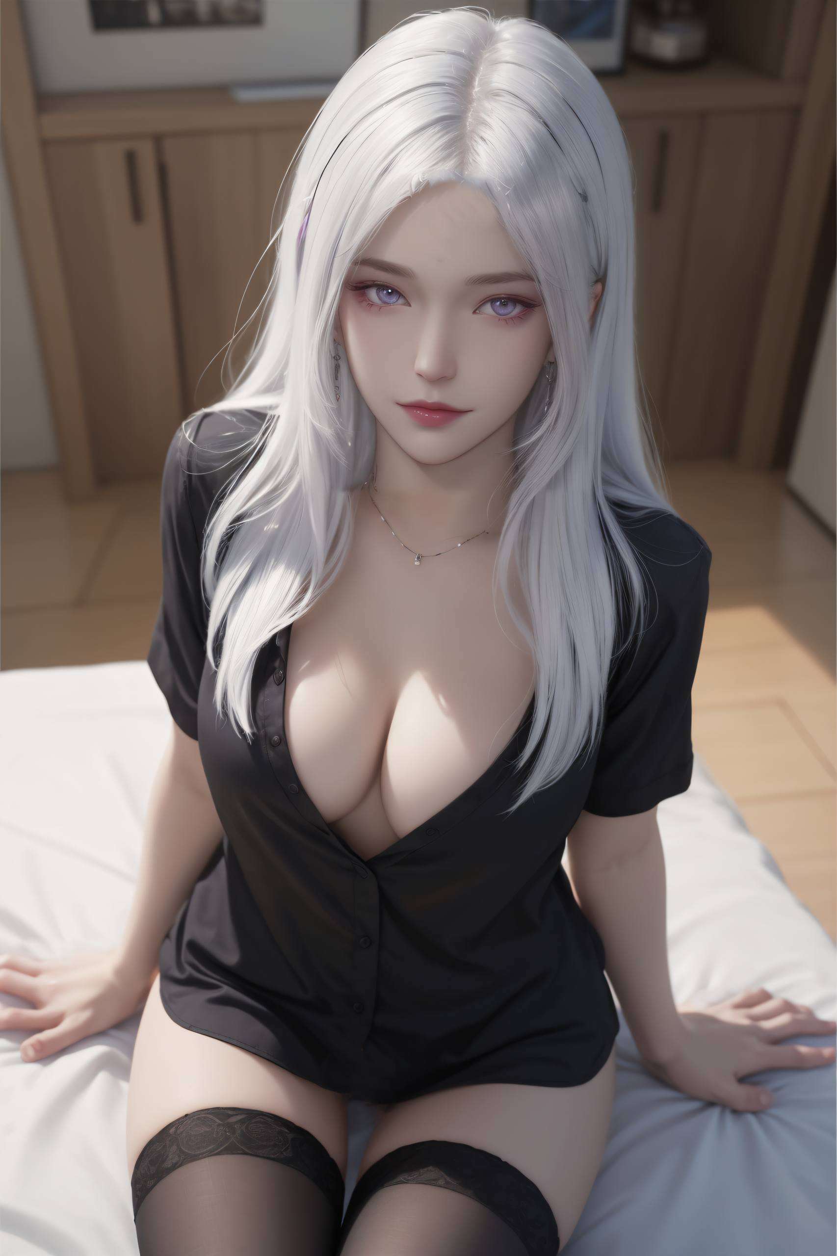 国漫女生的电脑桌面装饰让这位国漫美女仿佛跃然屏上