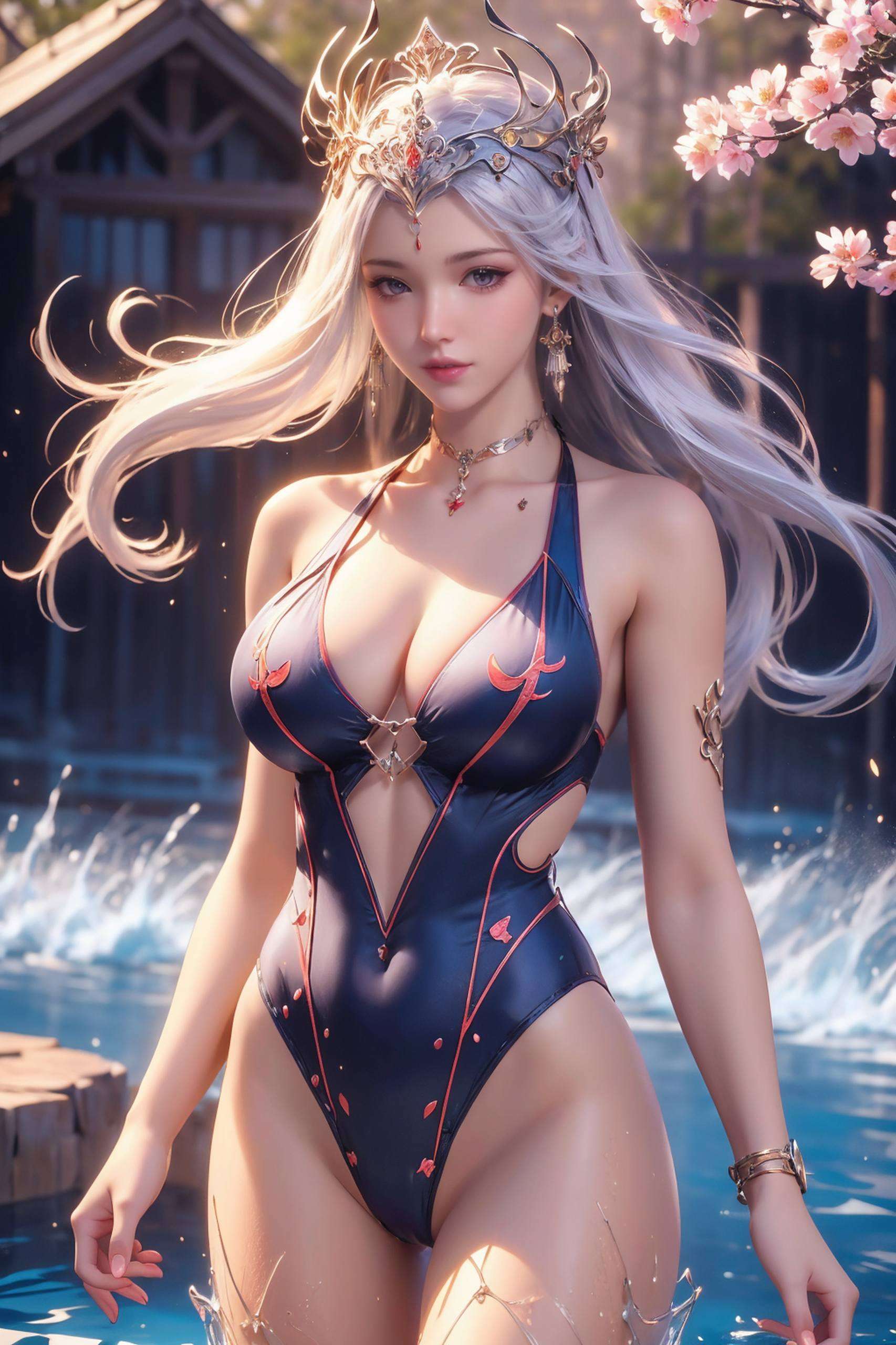 完美适配Win10系统这张4K超清波塞西3行国漫女神壁纸