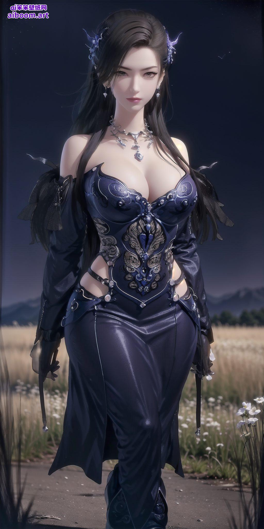 简洁而不失灵动描绘潮女妖的灵动身姿