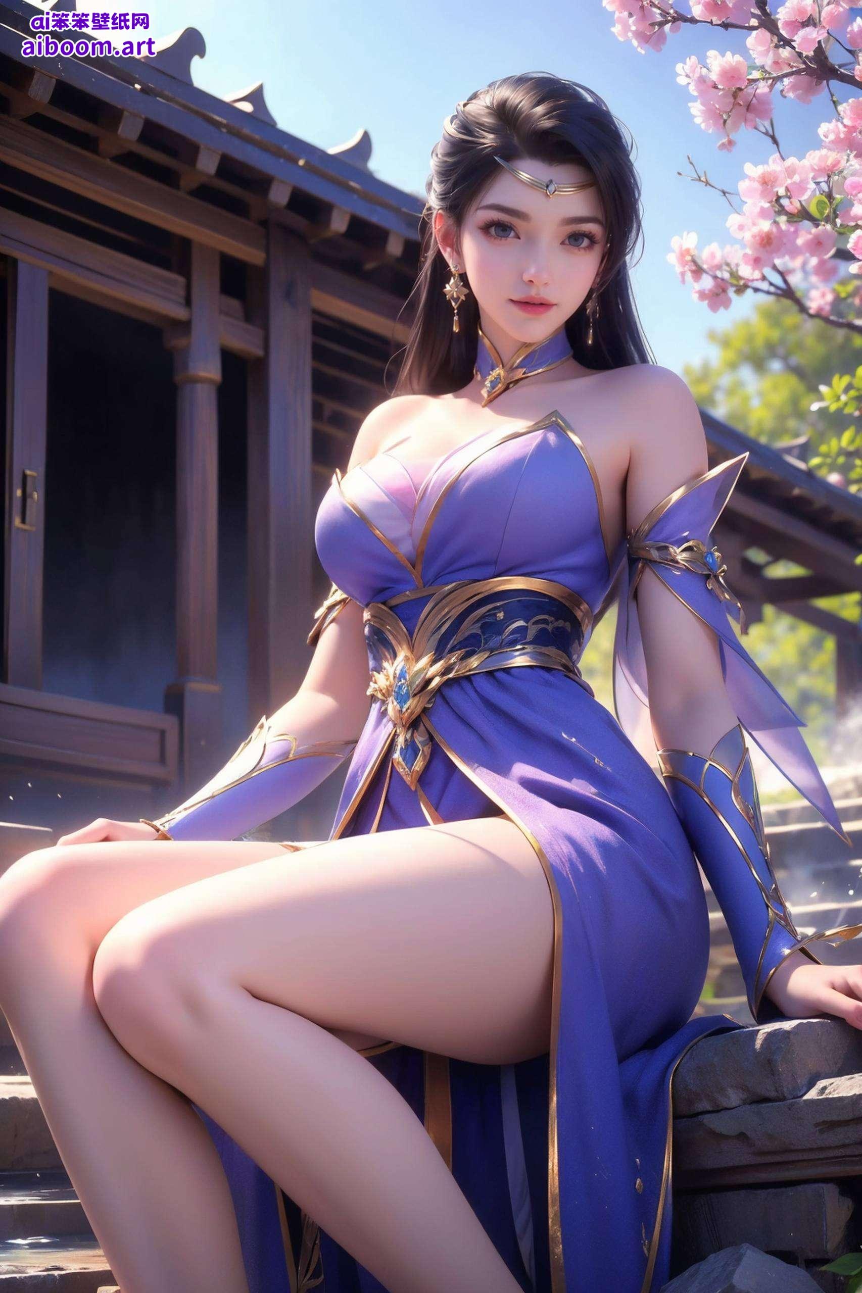 楚灵玉的每一个姿势都生动传神粉色调更添国漫美女的柔美气质