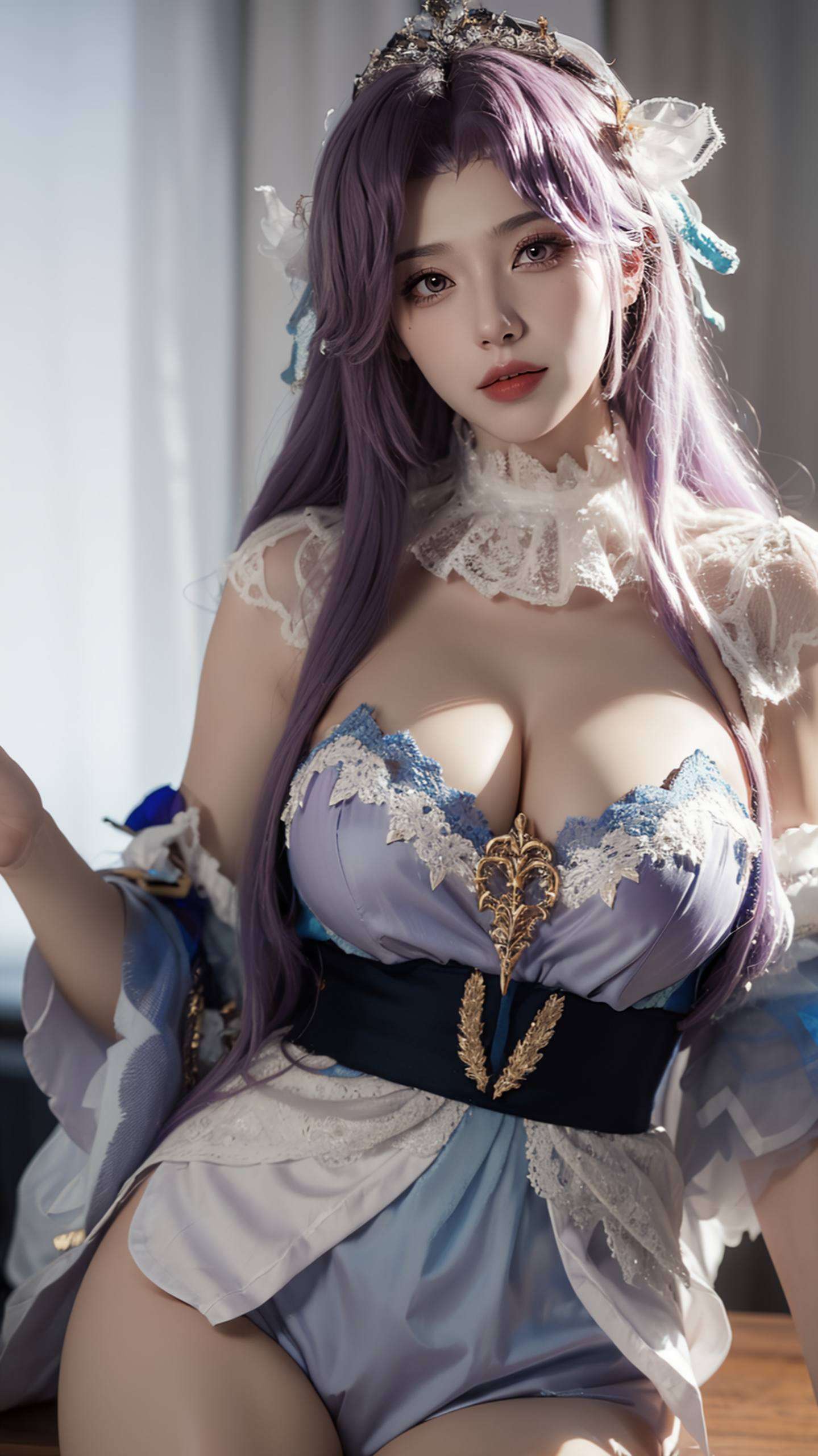这张国漫美女壁纸将她的婉约之美融入Windows 10的桌面对称的布局带来视觉的和谐
