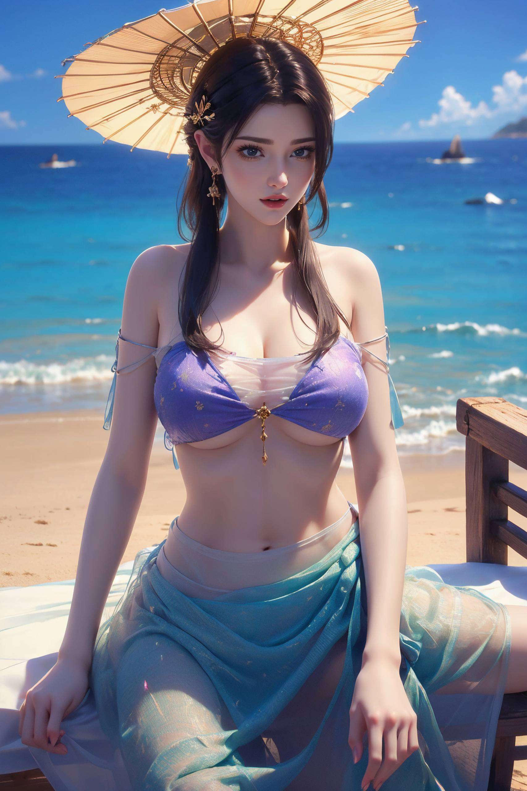 这张唯美渐变手机国漫美女古香古色壁纸为你的手机屏幕增添一抹诗意与浪漫