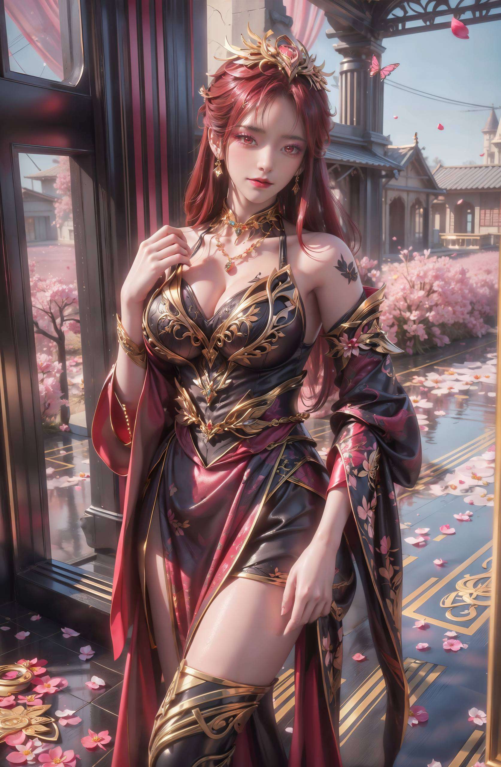 紫色波西米亚风格的女神AI——毒血夫人她百炼成神