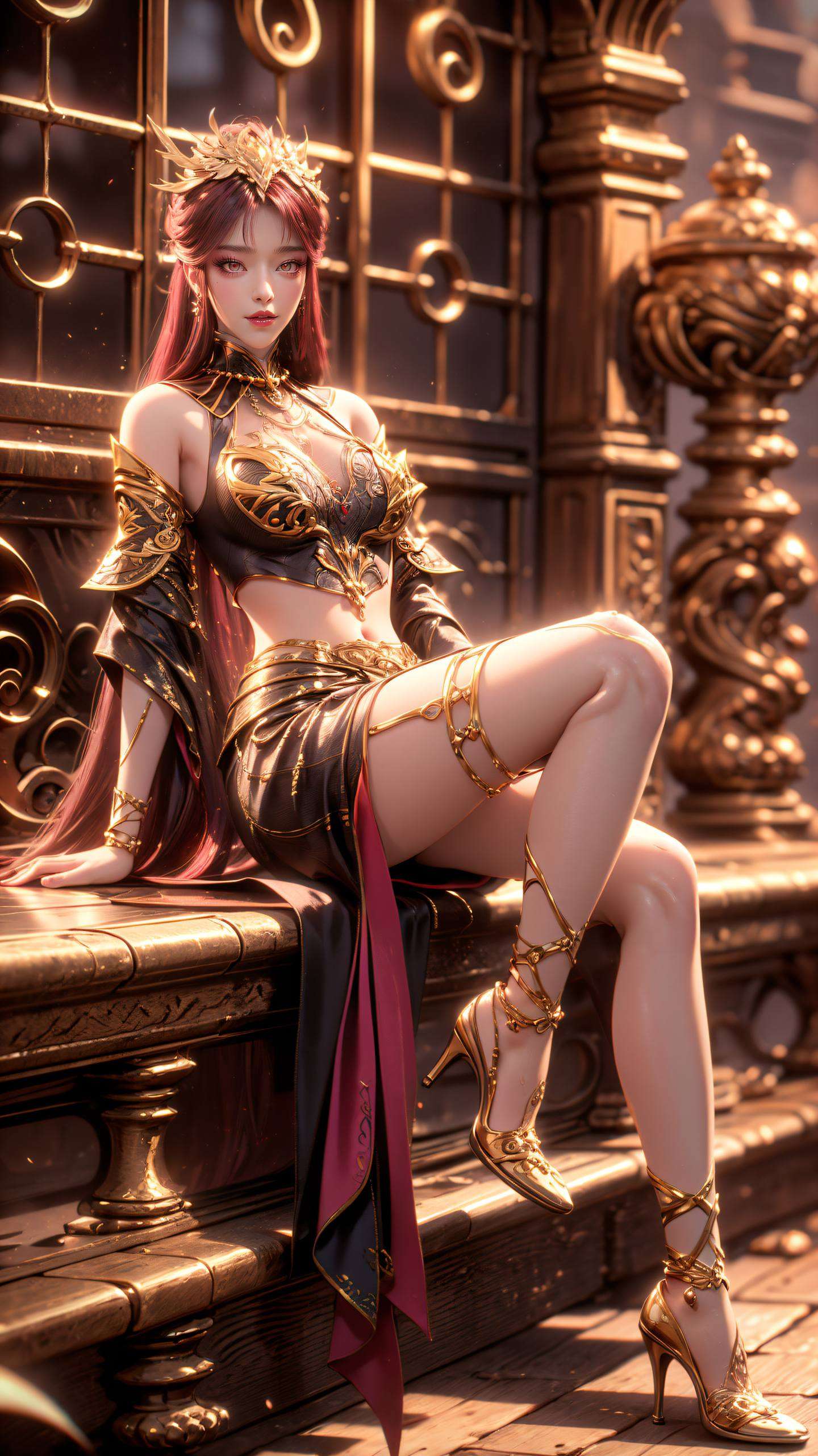 这张【AI国漫女神哑光苹果桌面图片】尽在指尖触碰