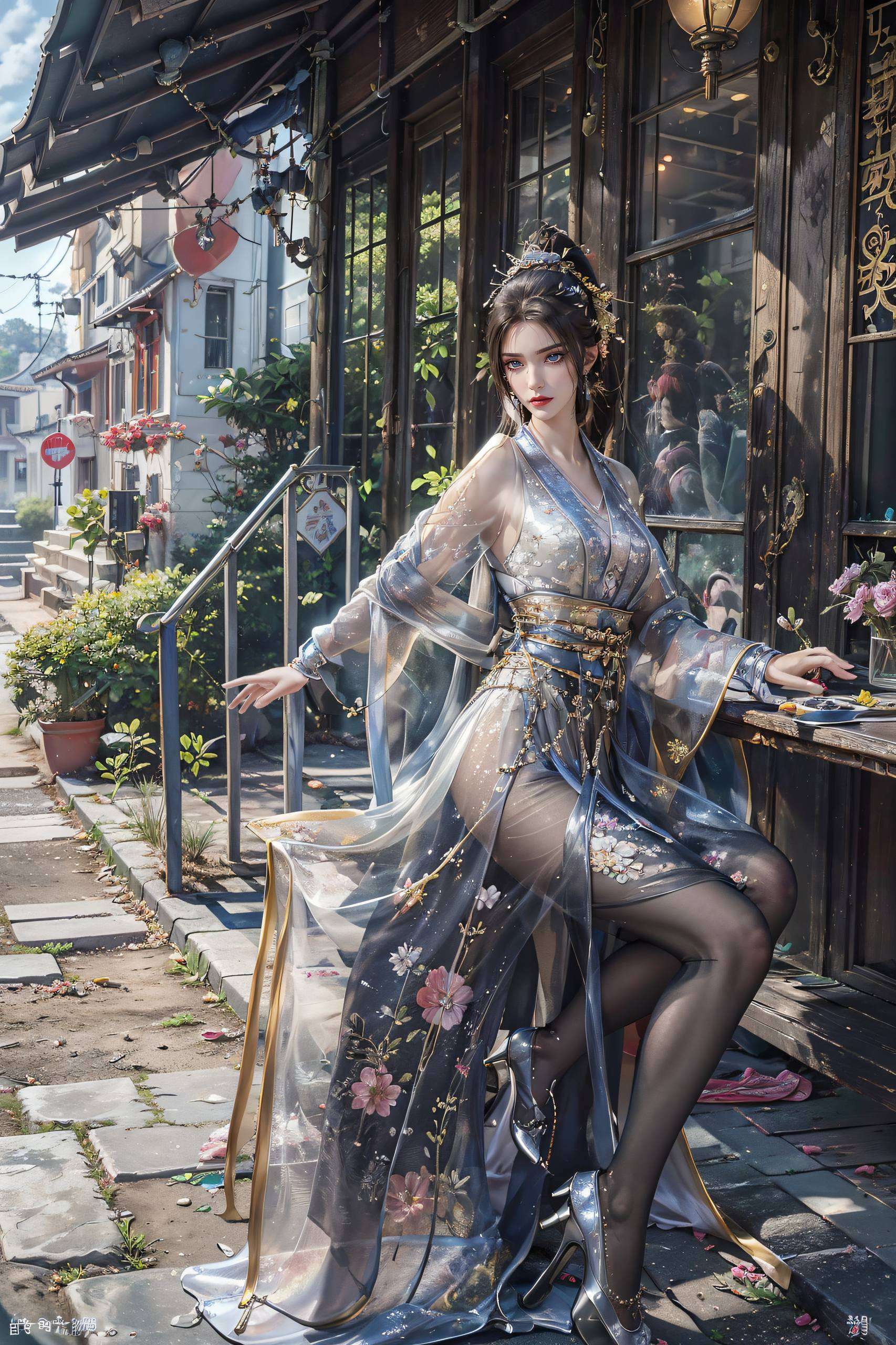 《国漫女主AI专集护眼壁纸》：邂逅古典与现代交融之美为你平板注入国漫灵魂