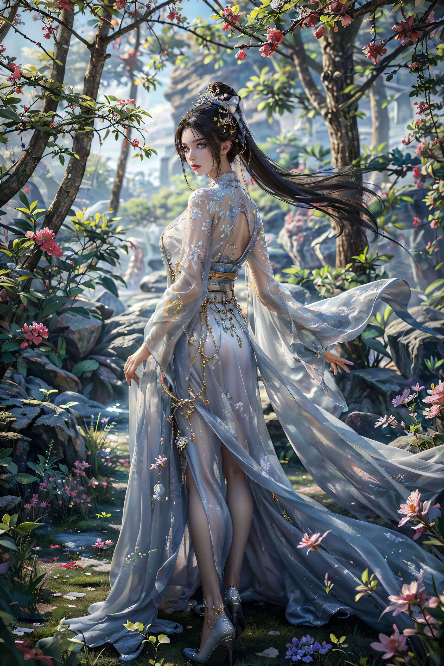 每一帧都仿佛是从国漫仙境中截取的绝美画面方清雪壁纸堆糖