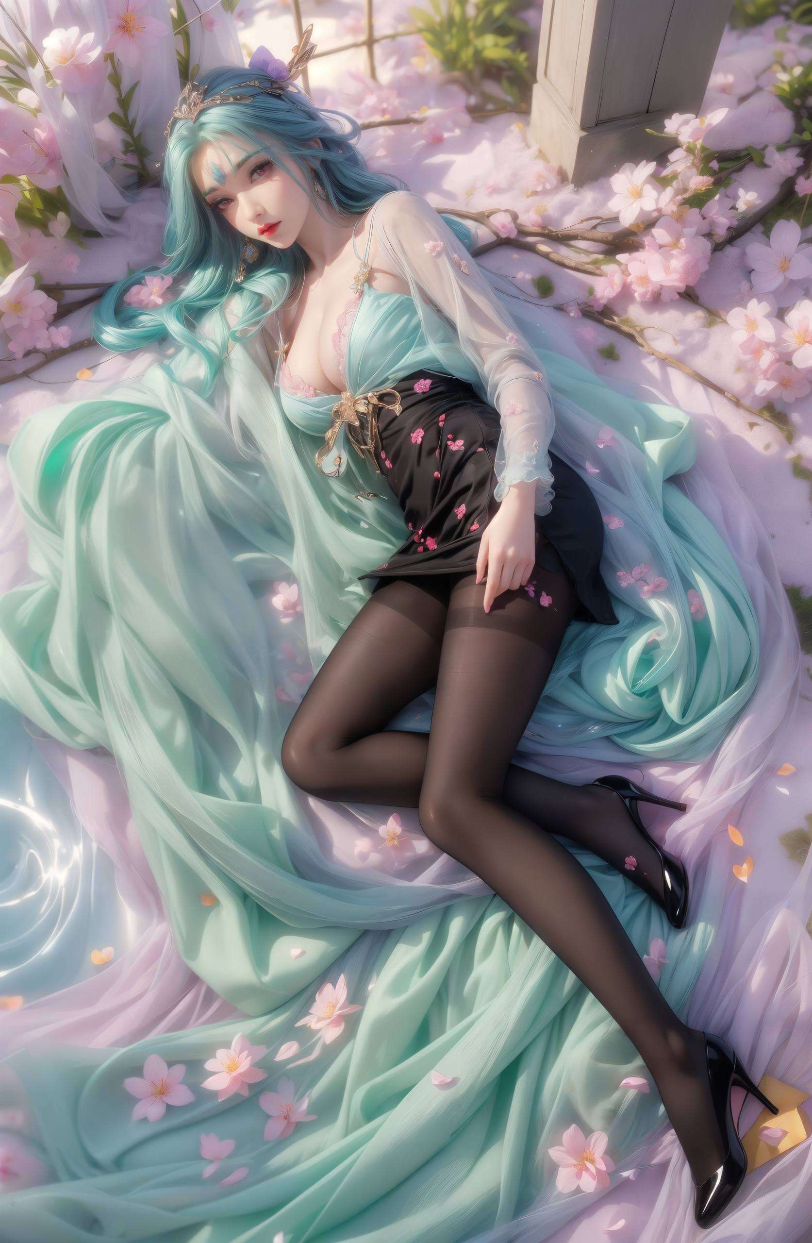 奉眠精美壁纸图文图片里的AI女神显得愈发清新脱俗仿佛透过屏幕传递着宁静与美好