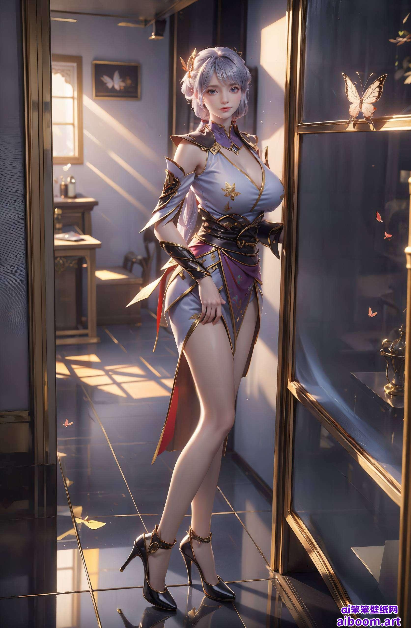 这张以韩雪国漫女神为主题的高清壁纸生动的形象