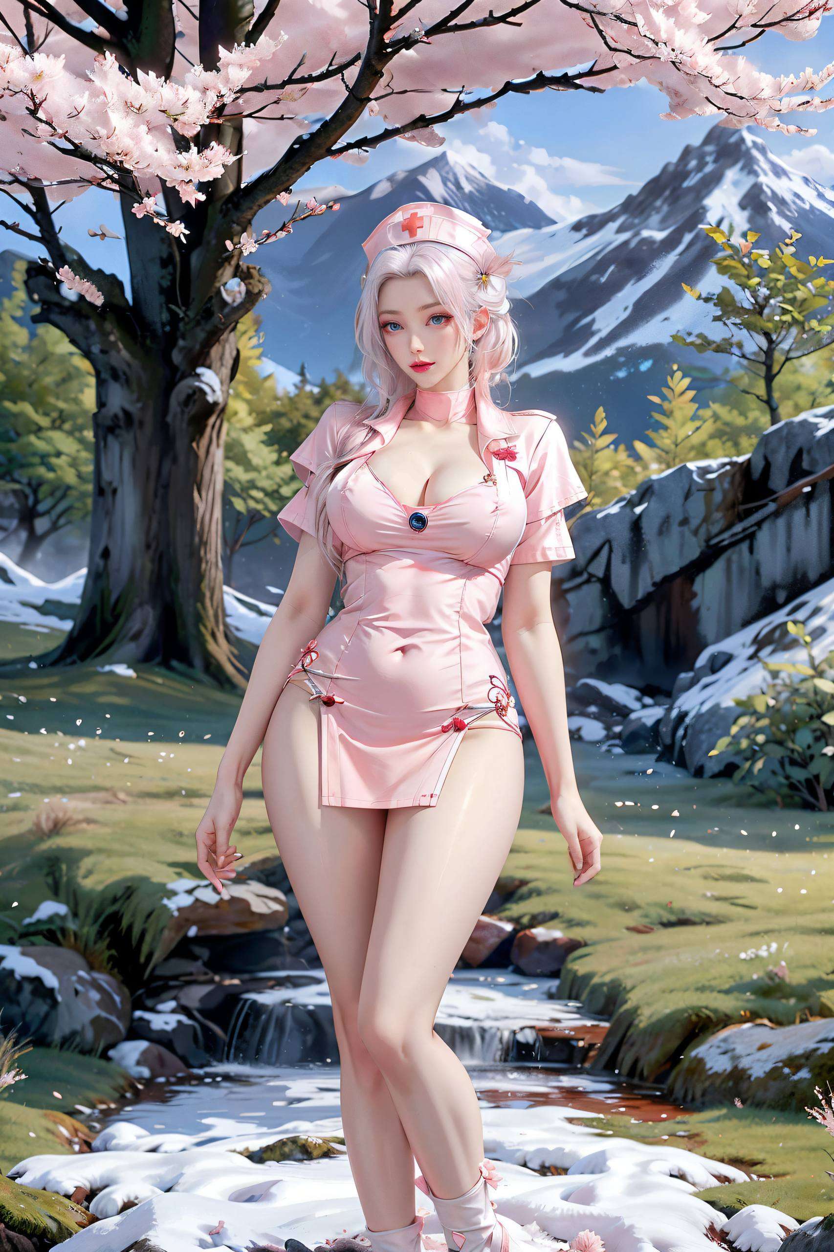 这张精致壁纸以国漫女主韩月的可爱形象为主题为你的电脑桌面带来清新护眼的视觉享受