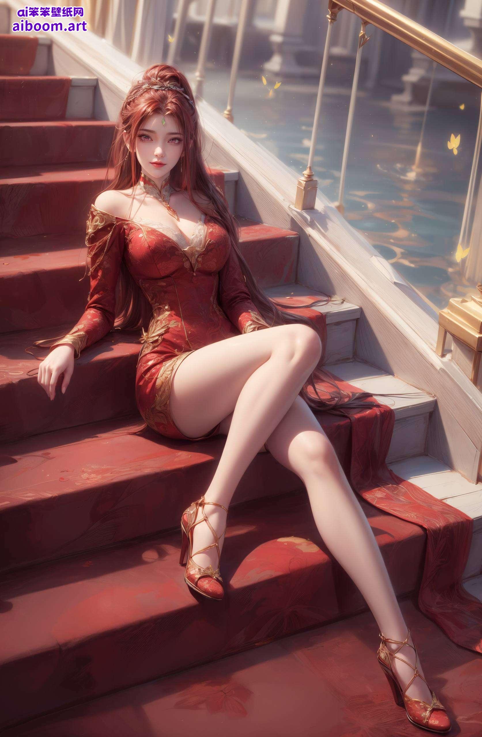 桌面焕新颜！精选国漫女神红凰红凰翩翩舞