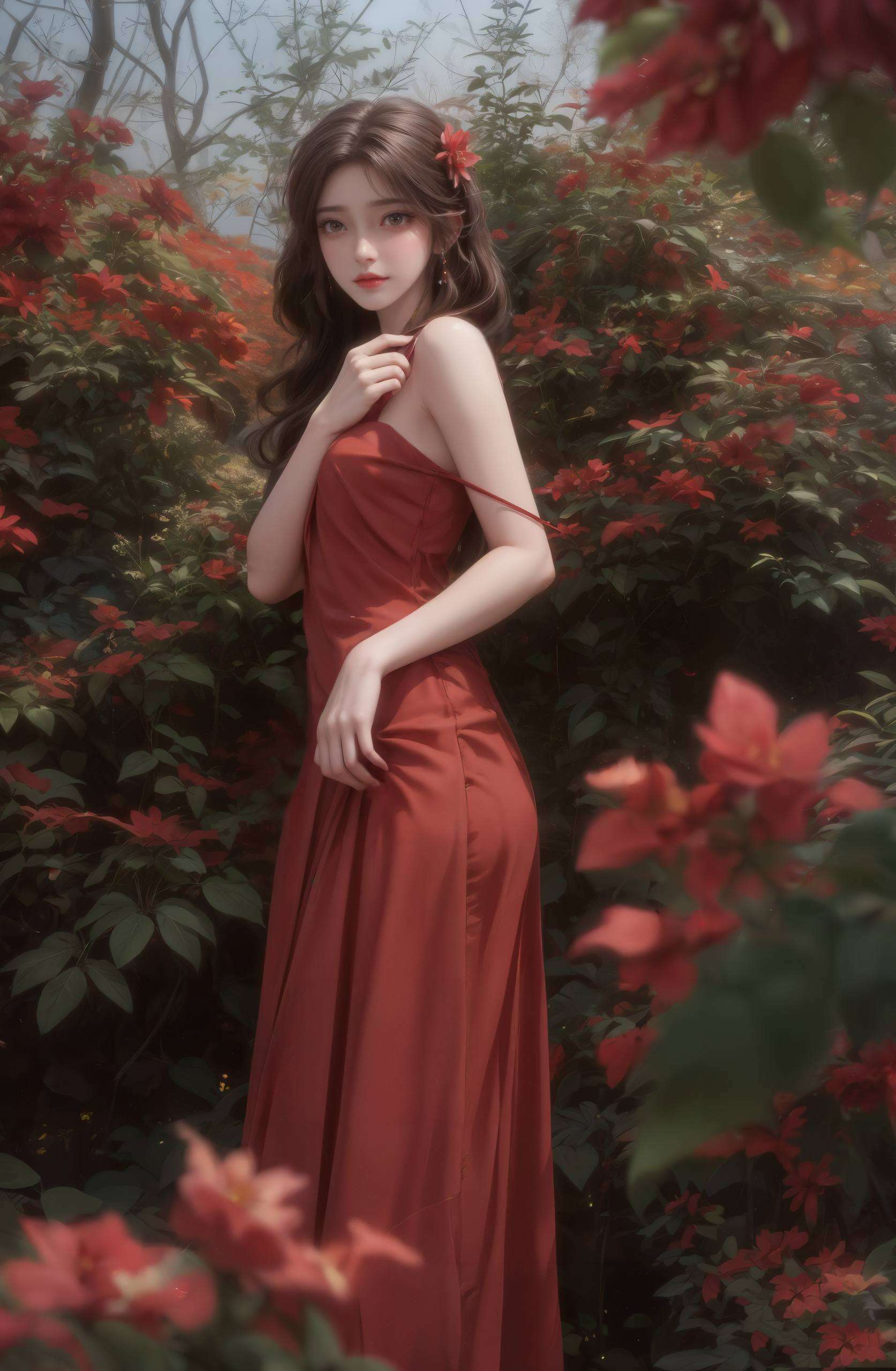 仿佛能感受到她的呼吸如梦似幻的国漫女神