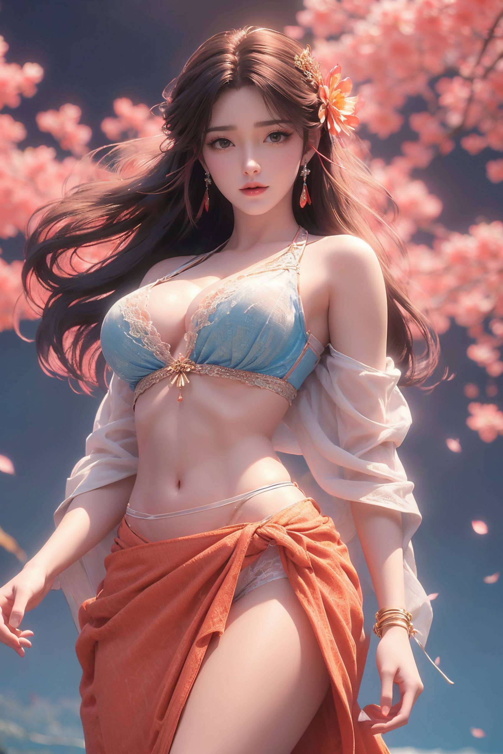 这张国漫女主火灵儿的4K超清手机壁纸以其细腻的表情素材和对称的美学设计