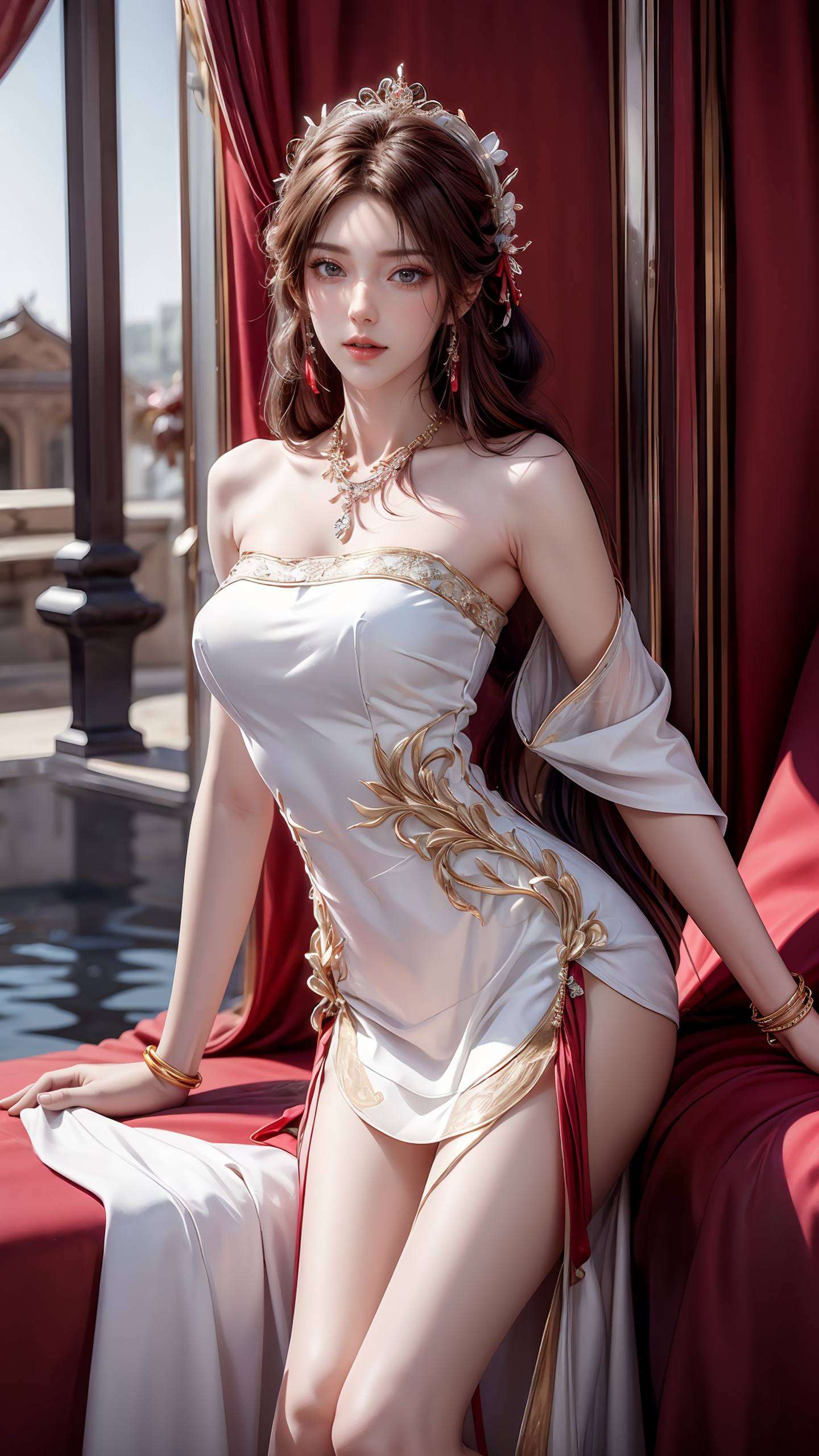 细腻的线条与光影交织以国漫女神火灵儿的高清背影图为灵感