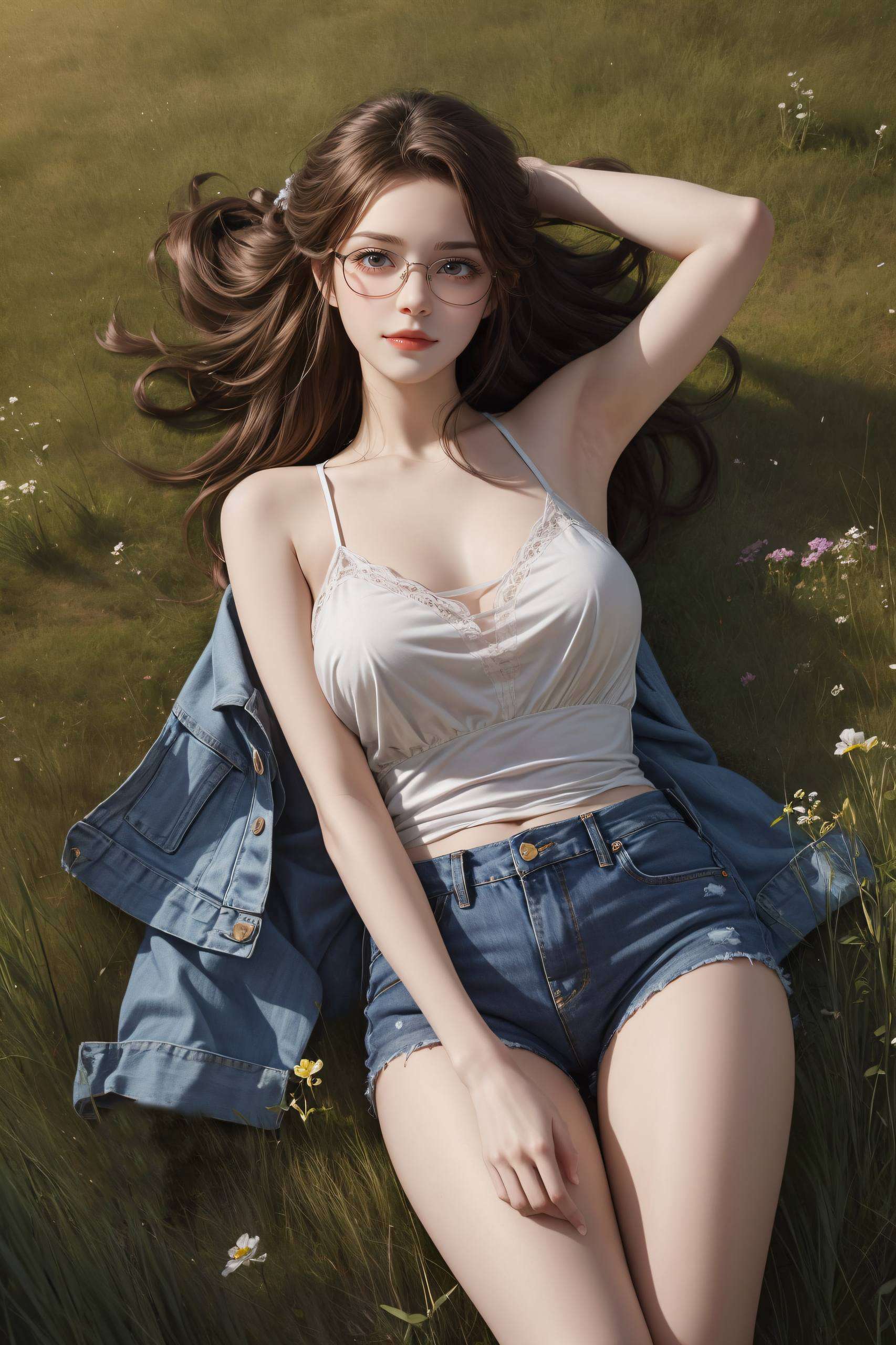 这张AI绘画的2560p高清壁纸将她的灵动与热情融入每一像素