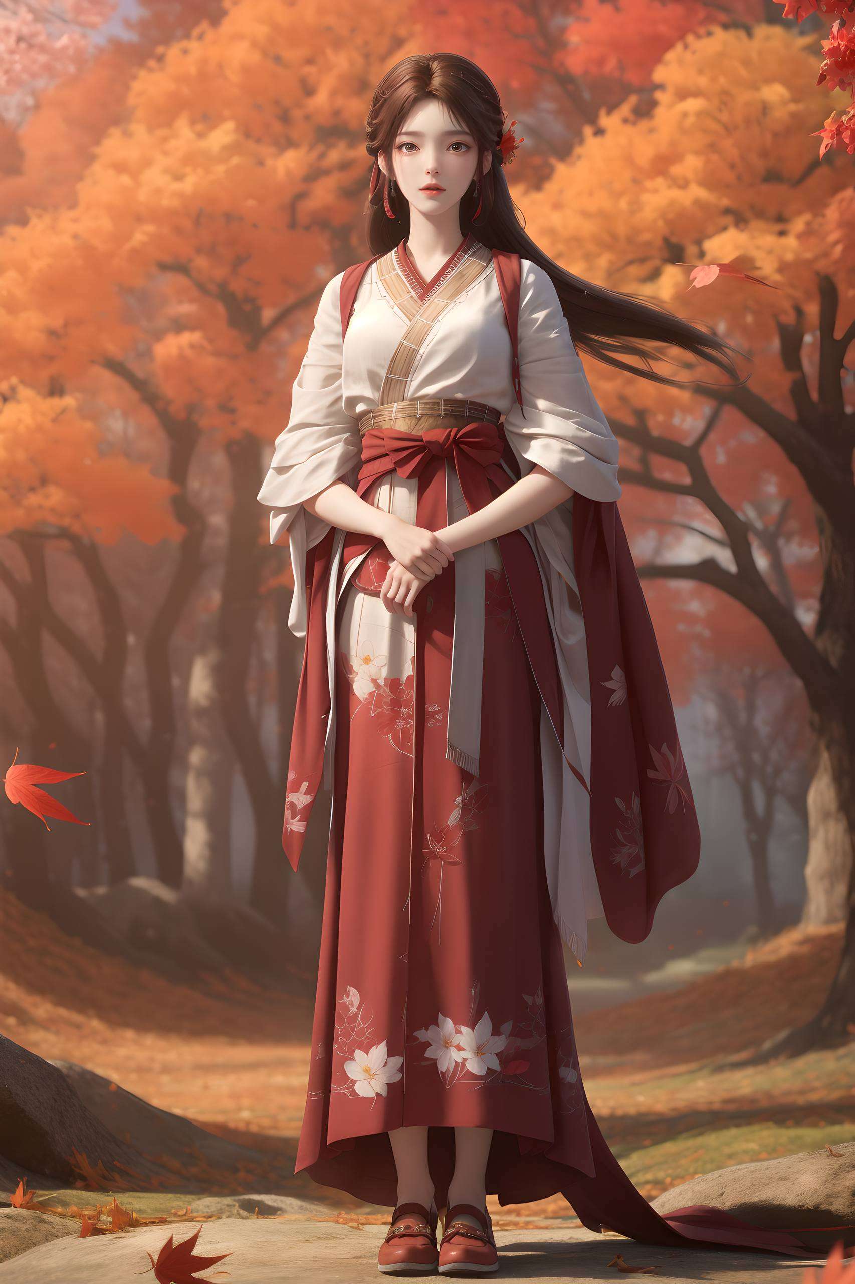 细节精致AI绘画打造独特Pose素材