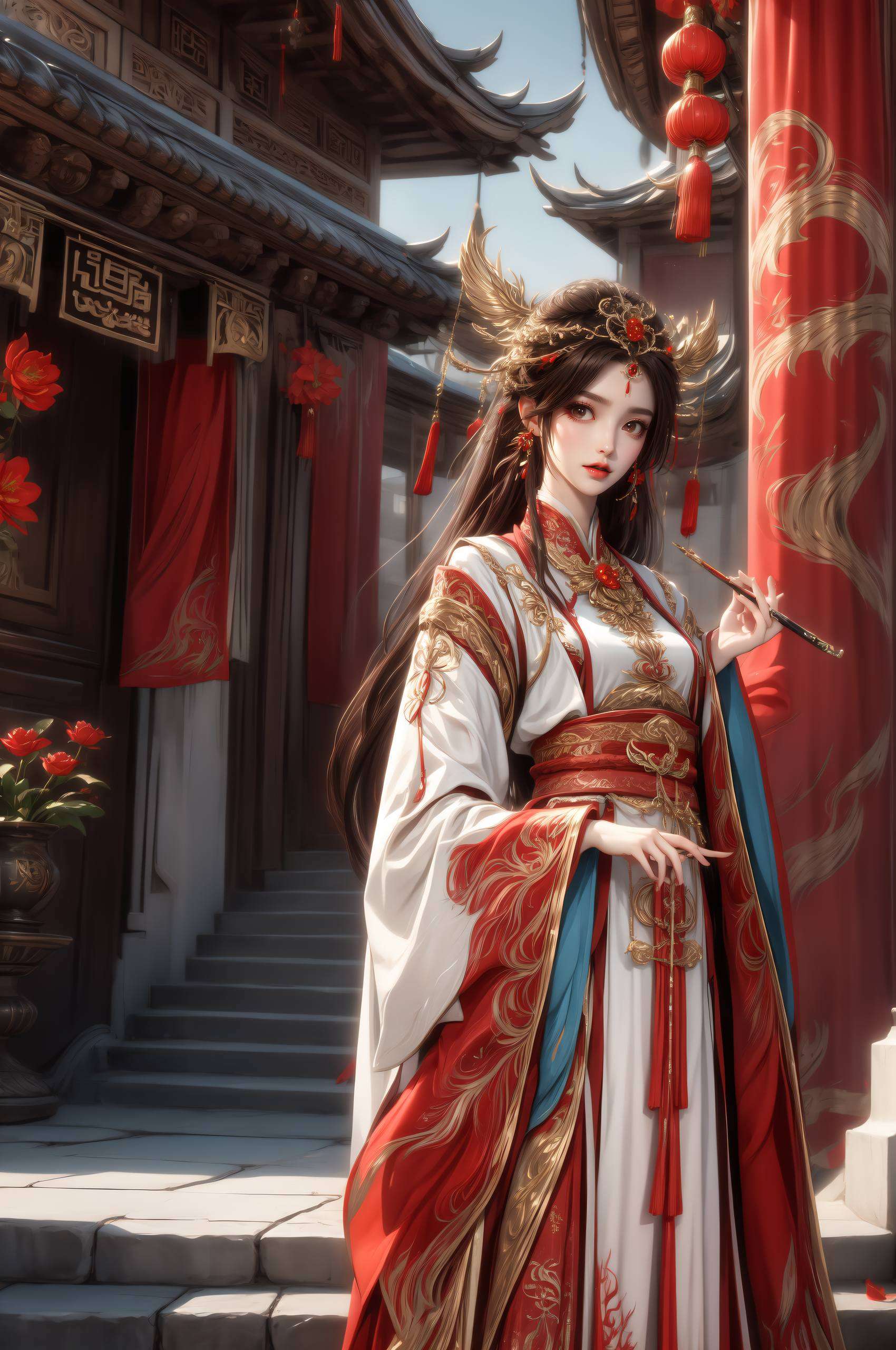 可爱如初《AI绘画人物动作参考图立体平板动画壁纸》——以灵动之笔