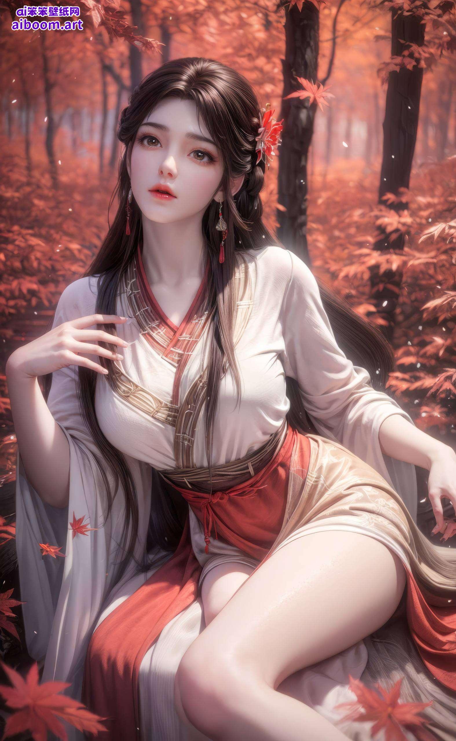 带来无尽的祝福与活力AI国漫女神波西米亚平板桌面焕新登场！火灵儿祈福高清壁纸