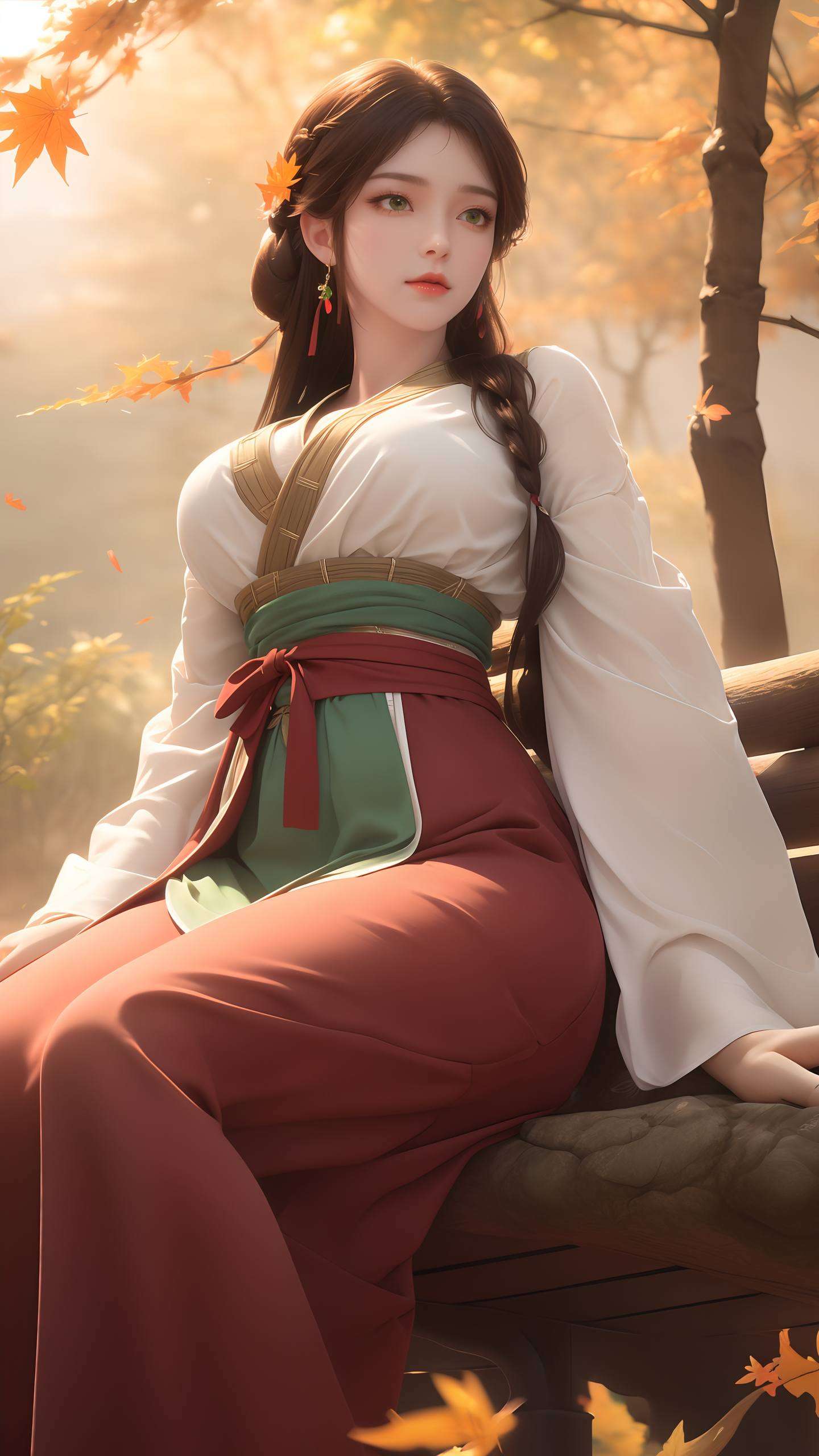以细腻的油画手法描绘了免费火灵儿高清形象古典美与现代元素完美融合