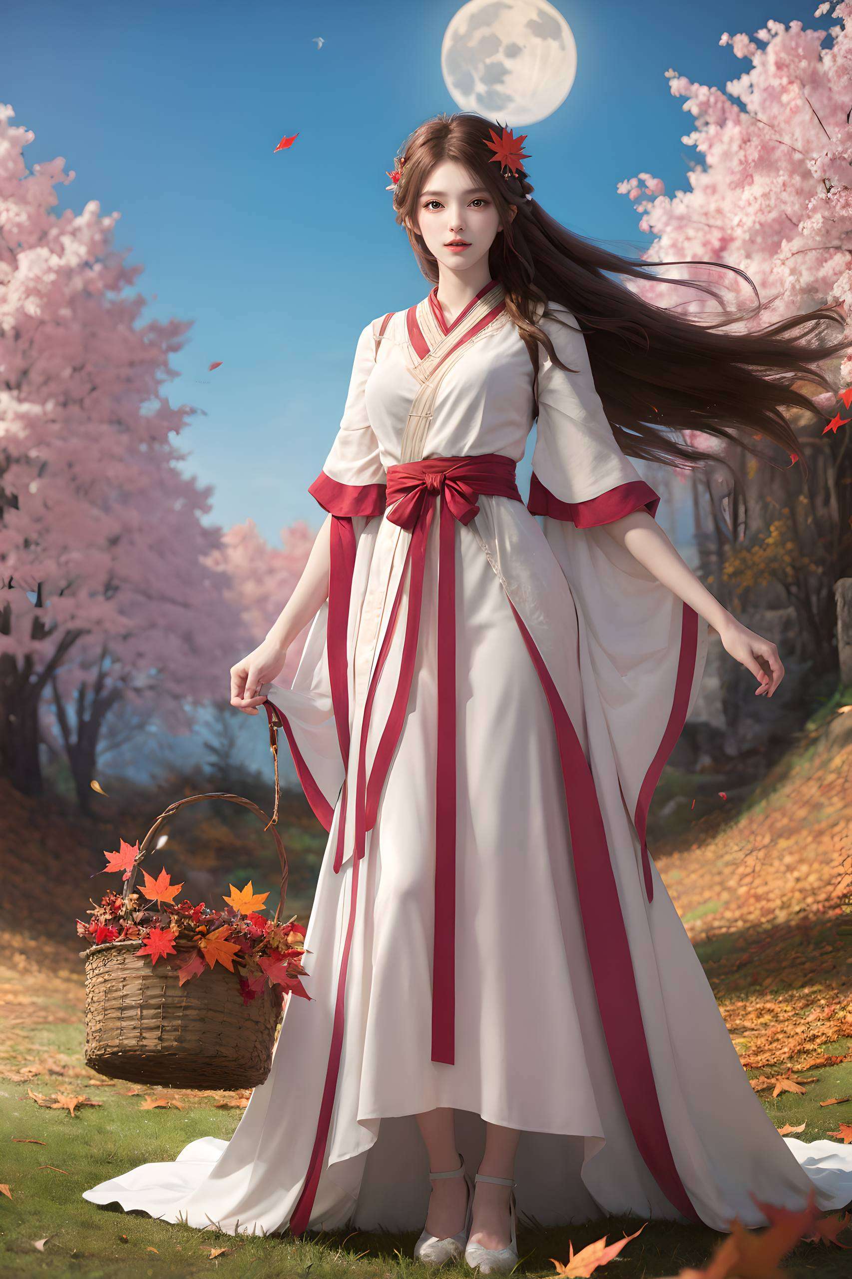 浪漫满屏石昊与火灵儿牵手漫步