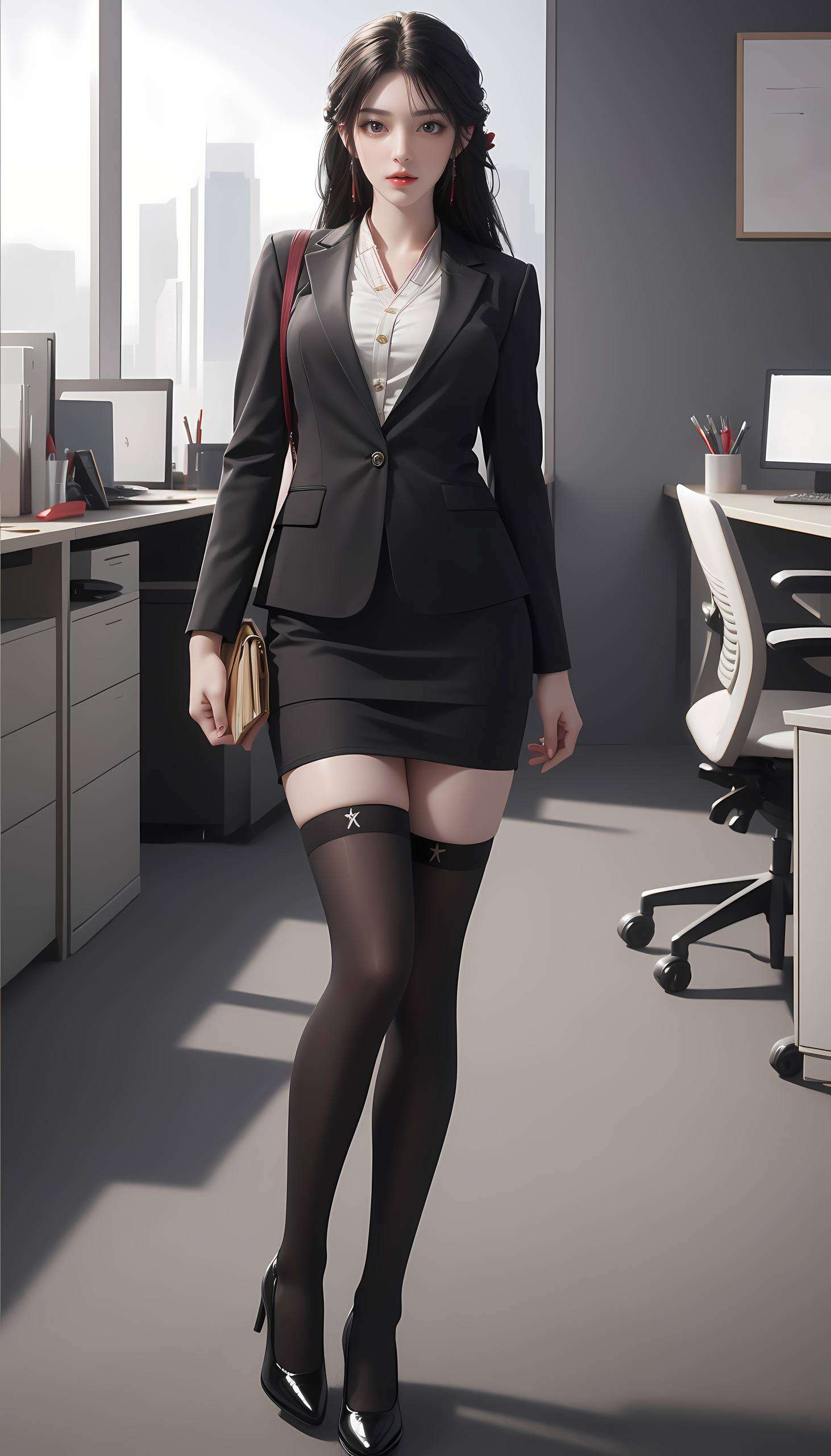 灵动飘逸电脑屏幕上