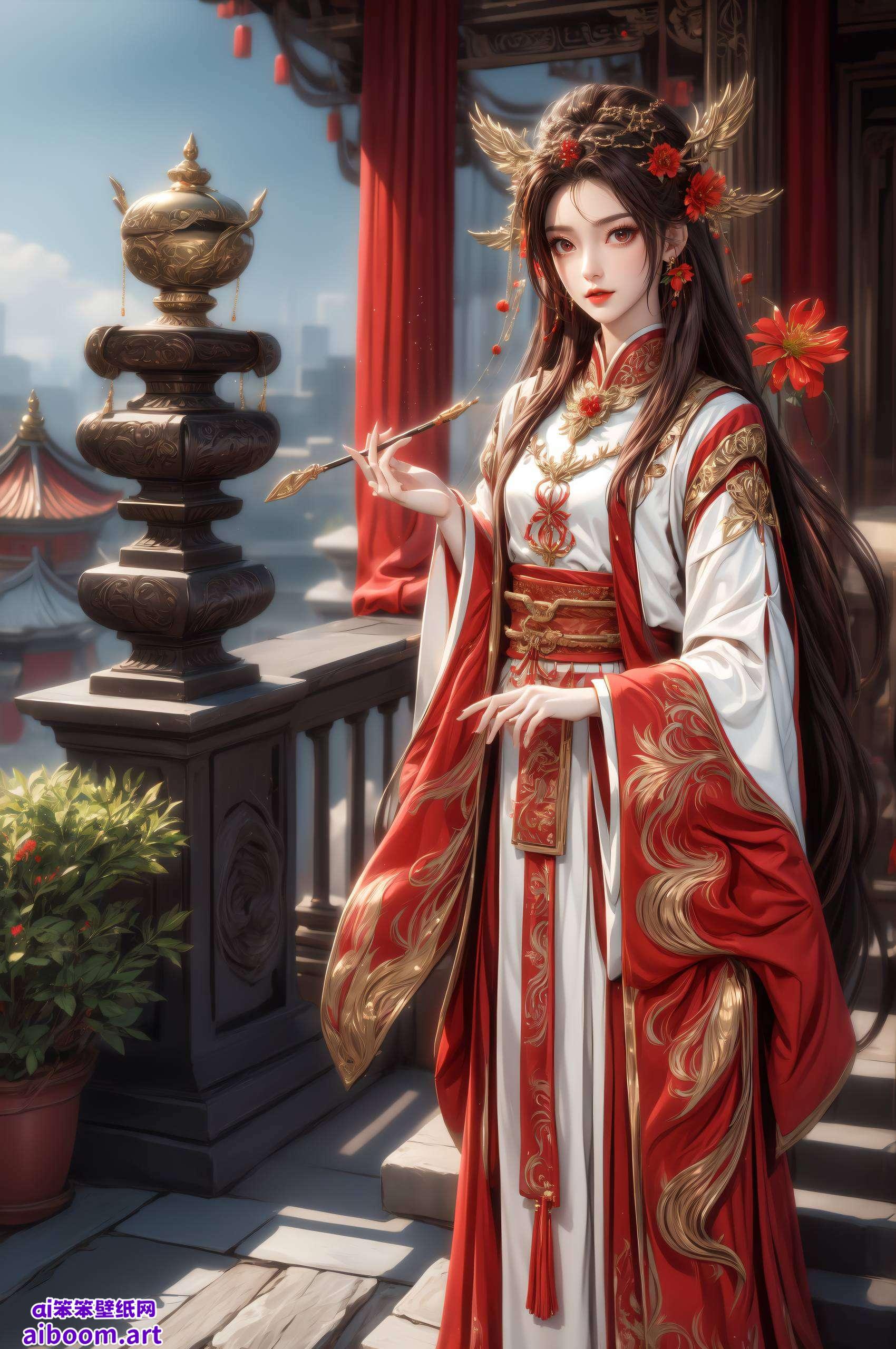 每一处细节都彰显着东方美学的韵味以王者火灵儿为灵感