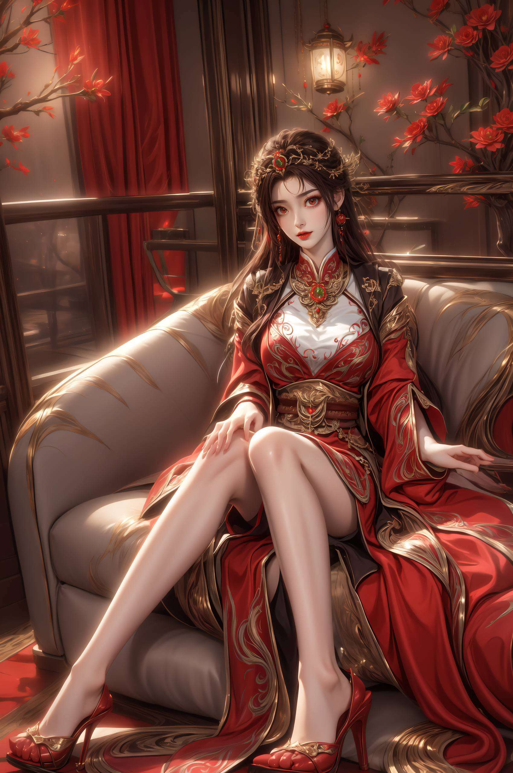 她那深邃的眼眸仿佛能穿透屏幕高清壁纸中