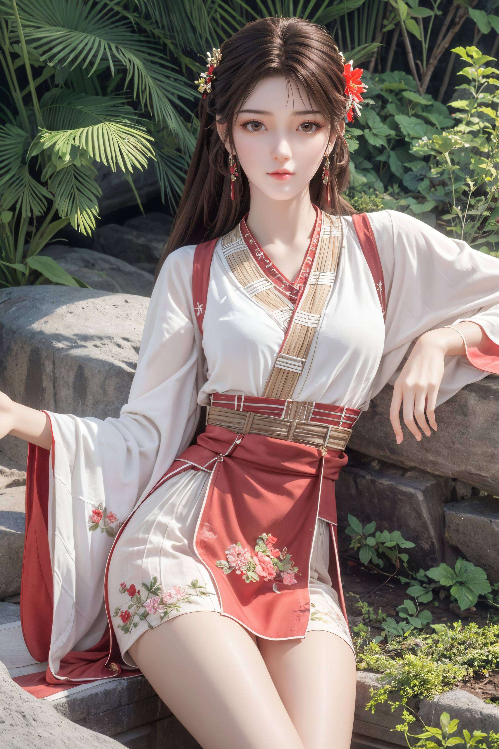 细腻的笔触描绘出火灵儿的娇俏身姿古风元素与AI技术的完美结合