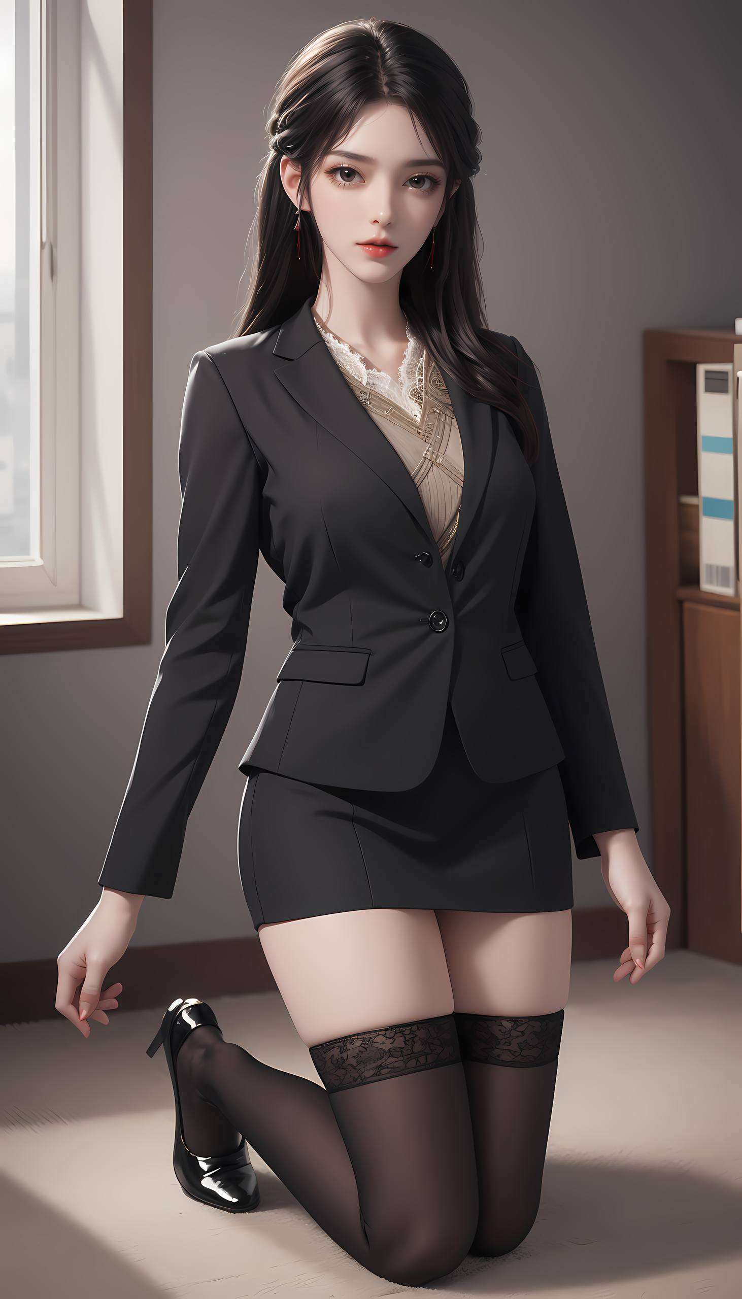 国漫女神风采尽显！AI绘画技术巧妙捕捉每一处细节不仅让你的iPhone瞬间变身艺术品