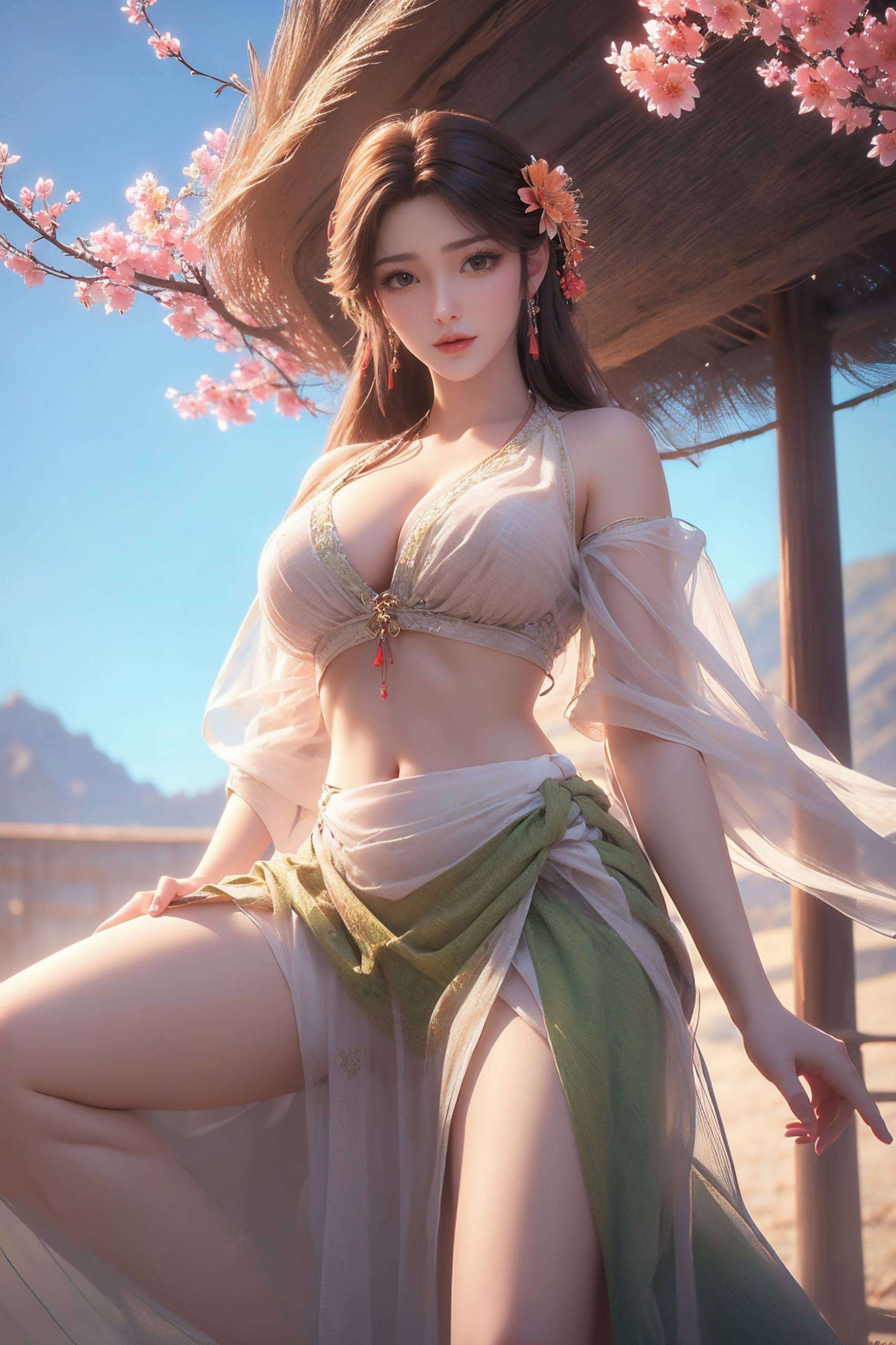 云曦火灵儿壁纸犹如穿梭在古典与现代之间的精灵