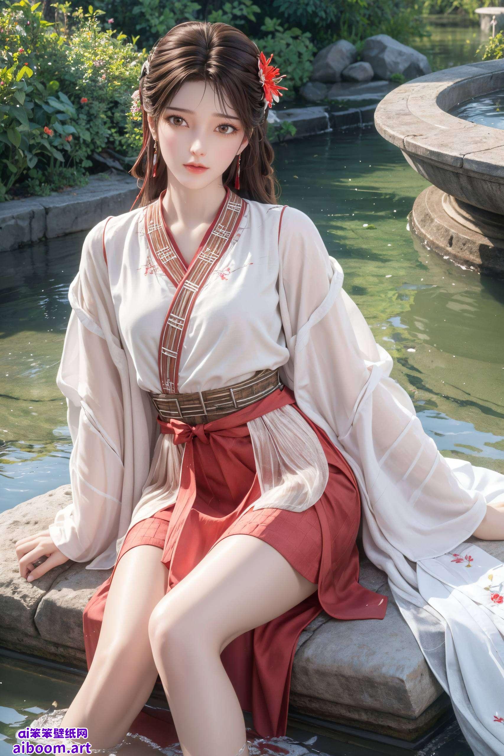 红衣飘扬充满活力