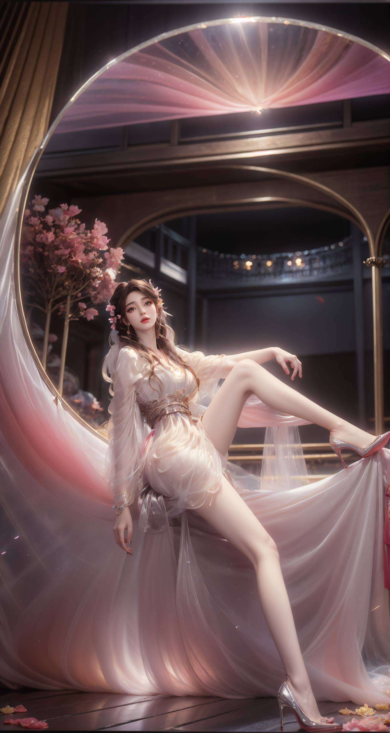 犹如穿梭于奇幻森林的精灵火灵儿高清壁纸8K全屏