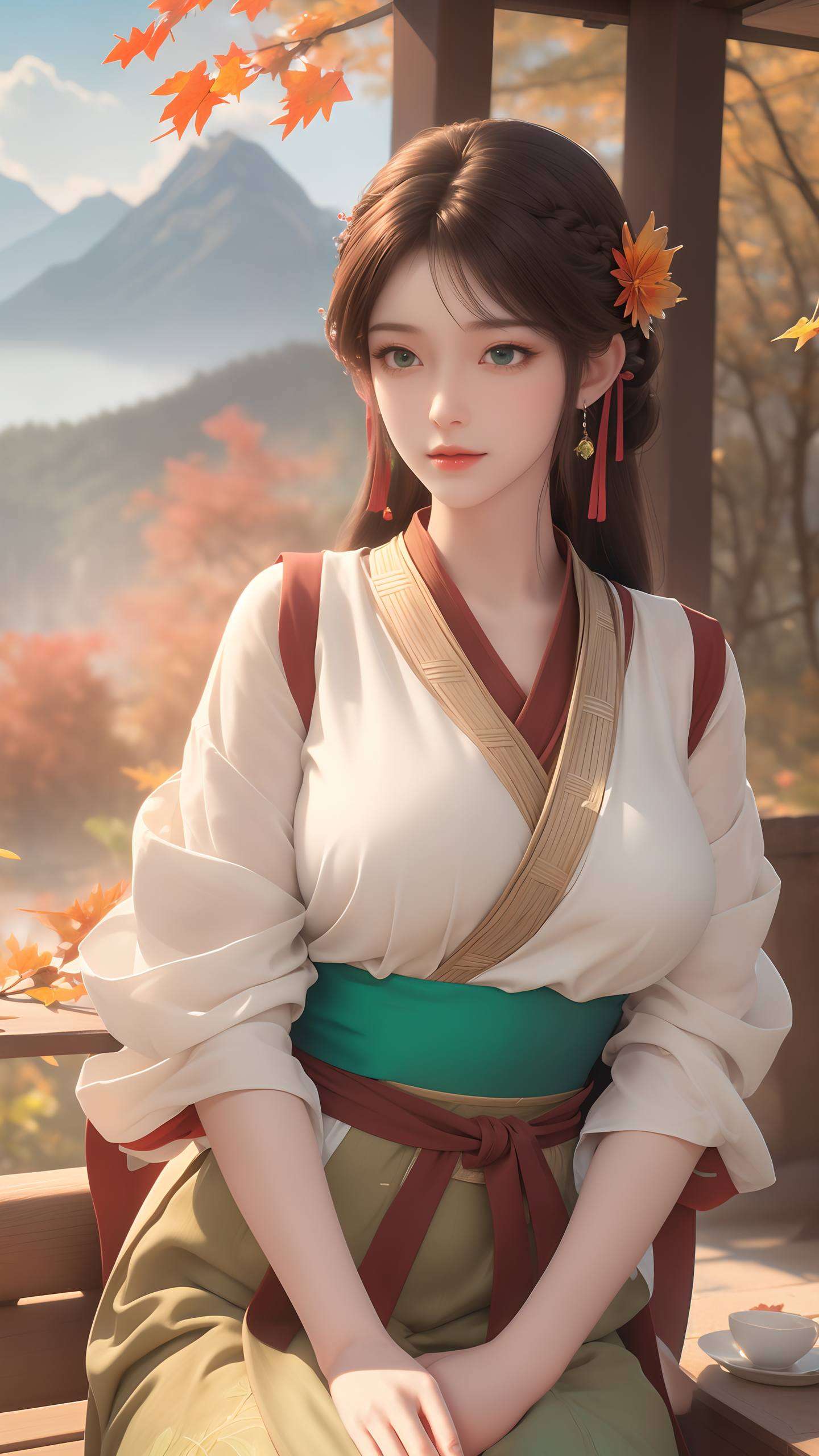 她的每一次微笑都如同壁纸上的璀璨星辰点亮你的手机屏幕