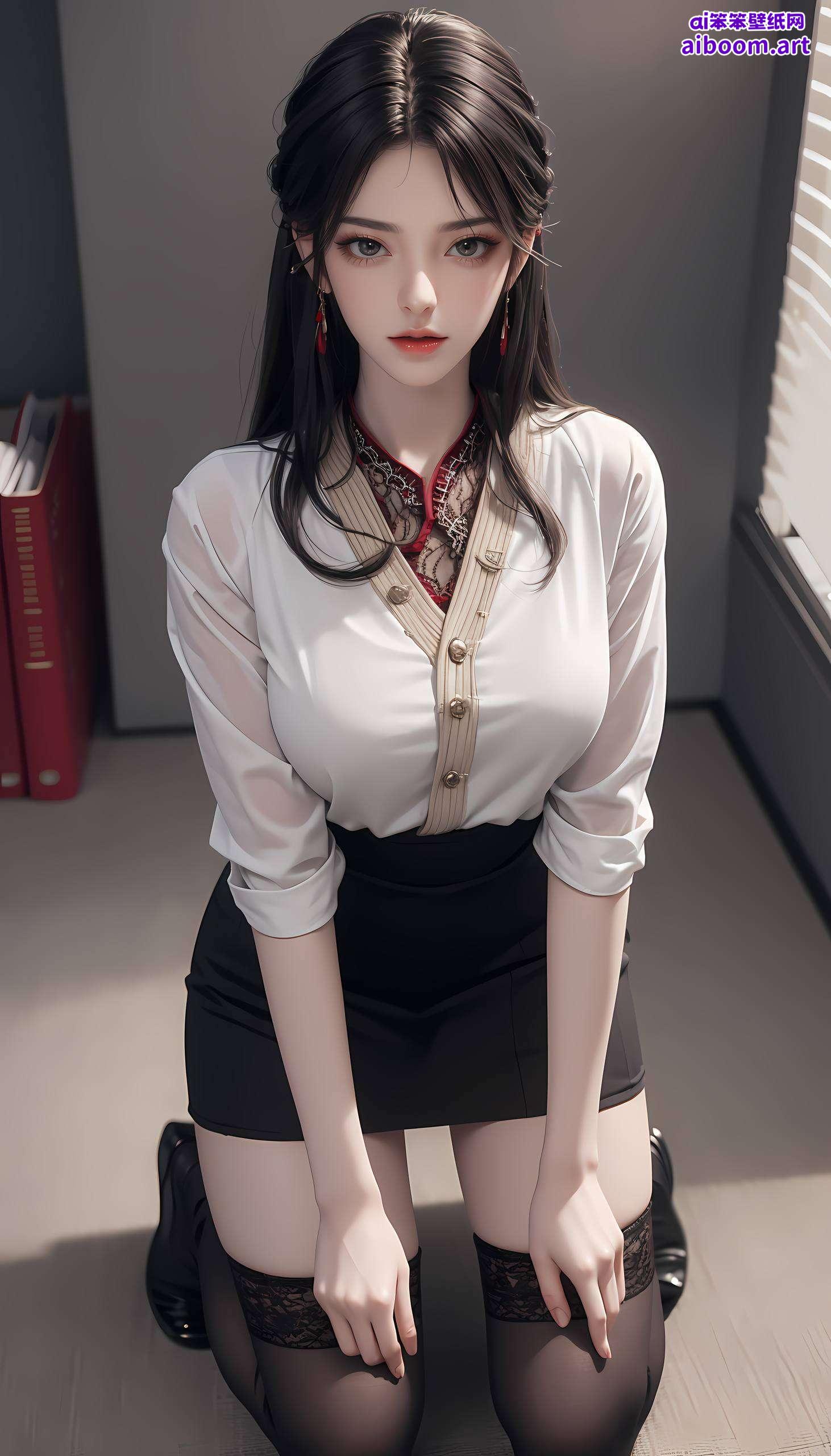 火灵儿以其独特的魅力化身为电脑壁纸上的灵动精灵