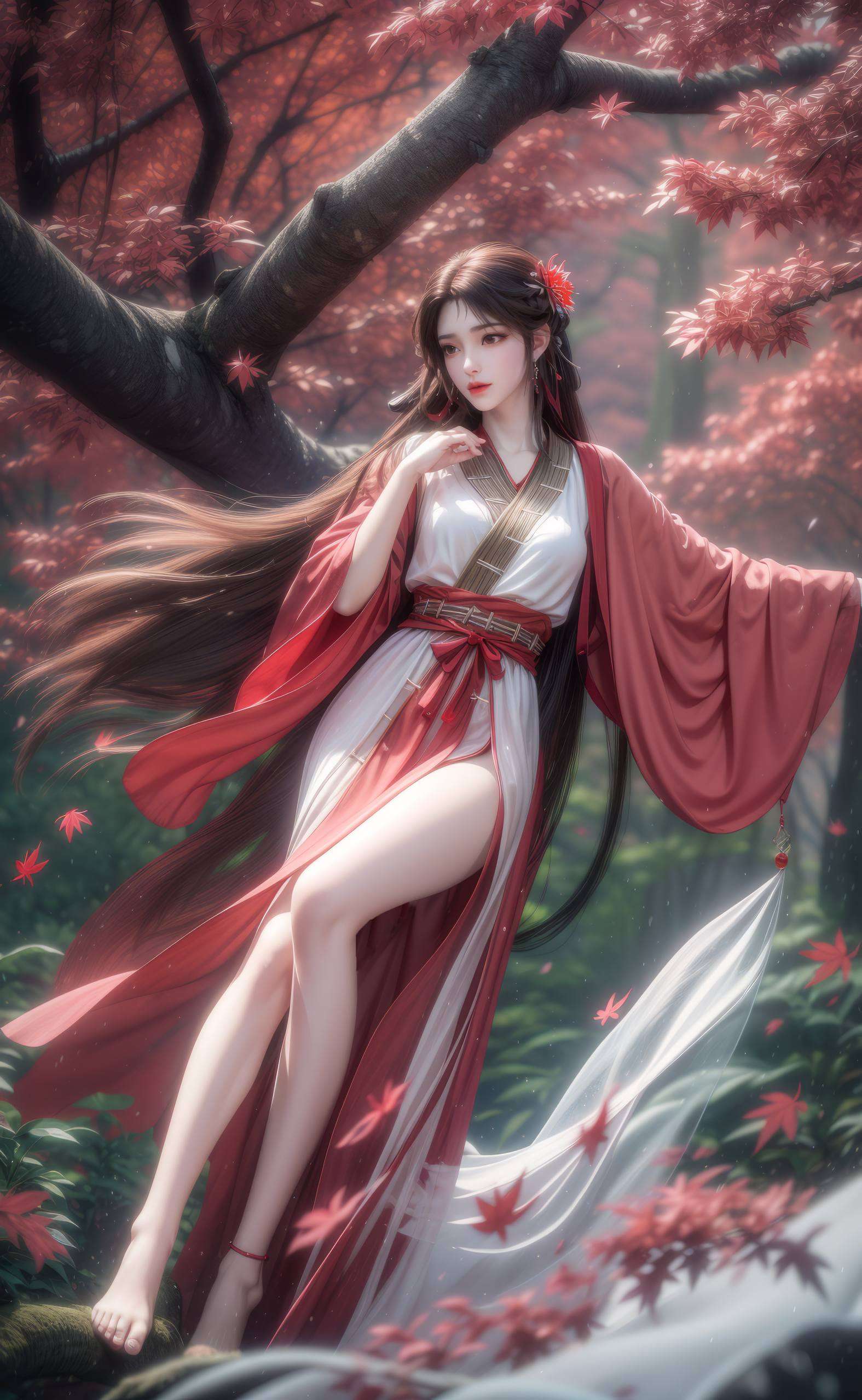每一帧都如诗如画火灵儿AI壁纸美女