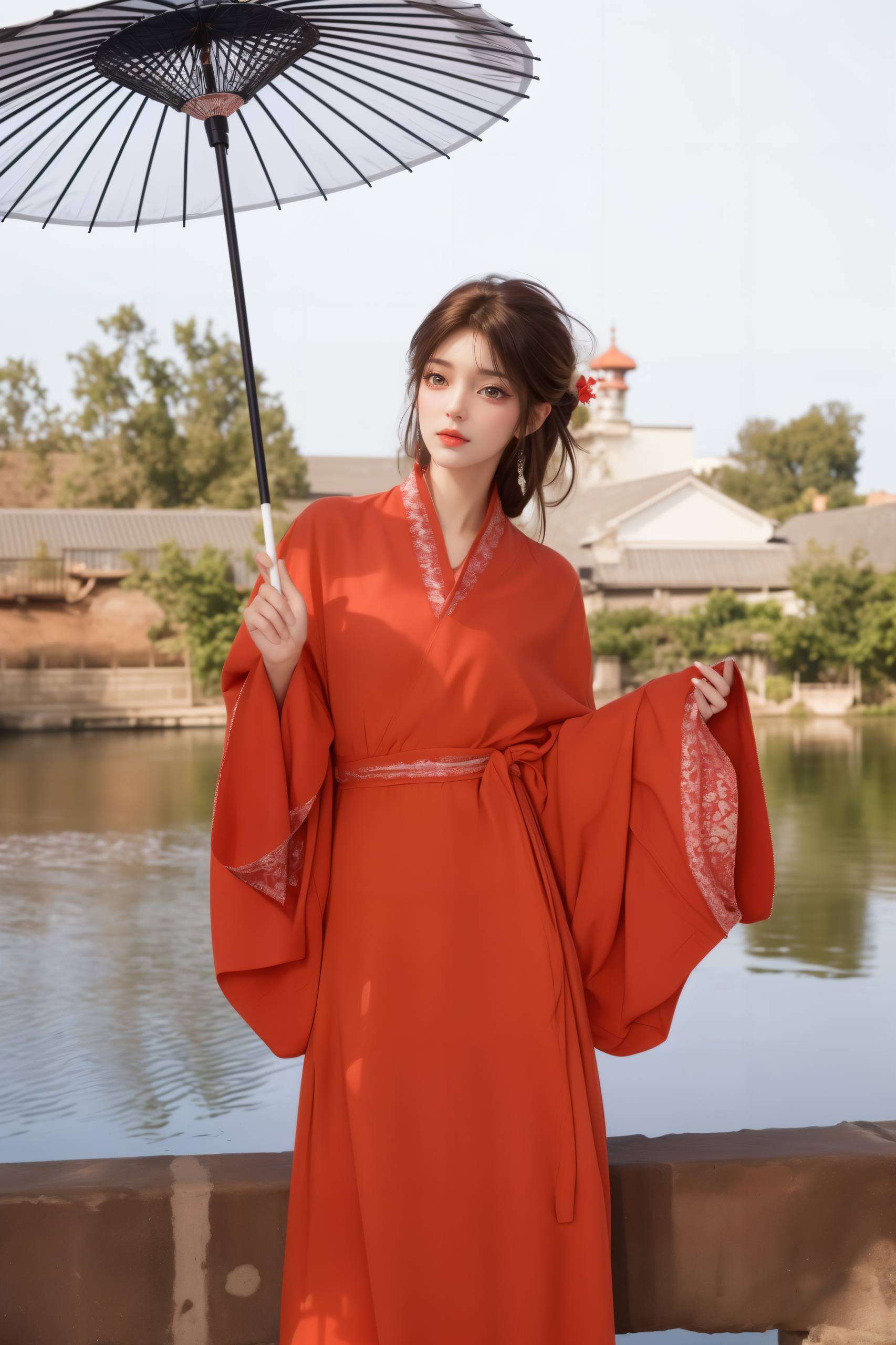 她舞动灵动的花瓣柳神火灵儿