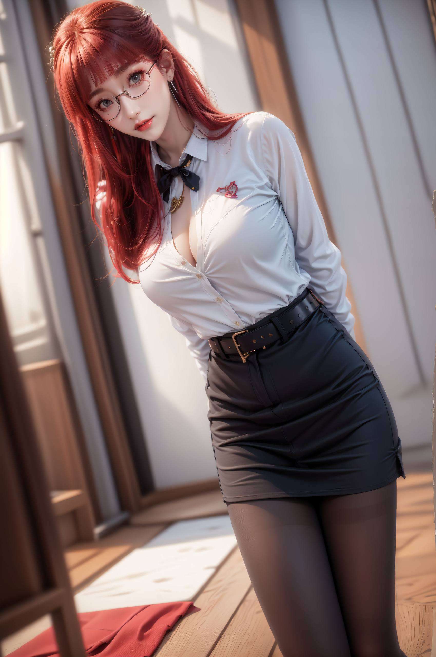 简洁而不失个性打造这张赛博朋克风格的AI国漫壁纸