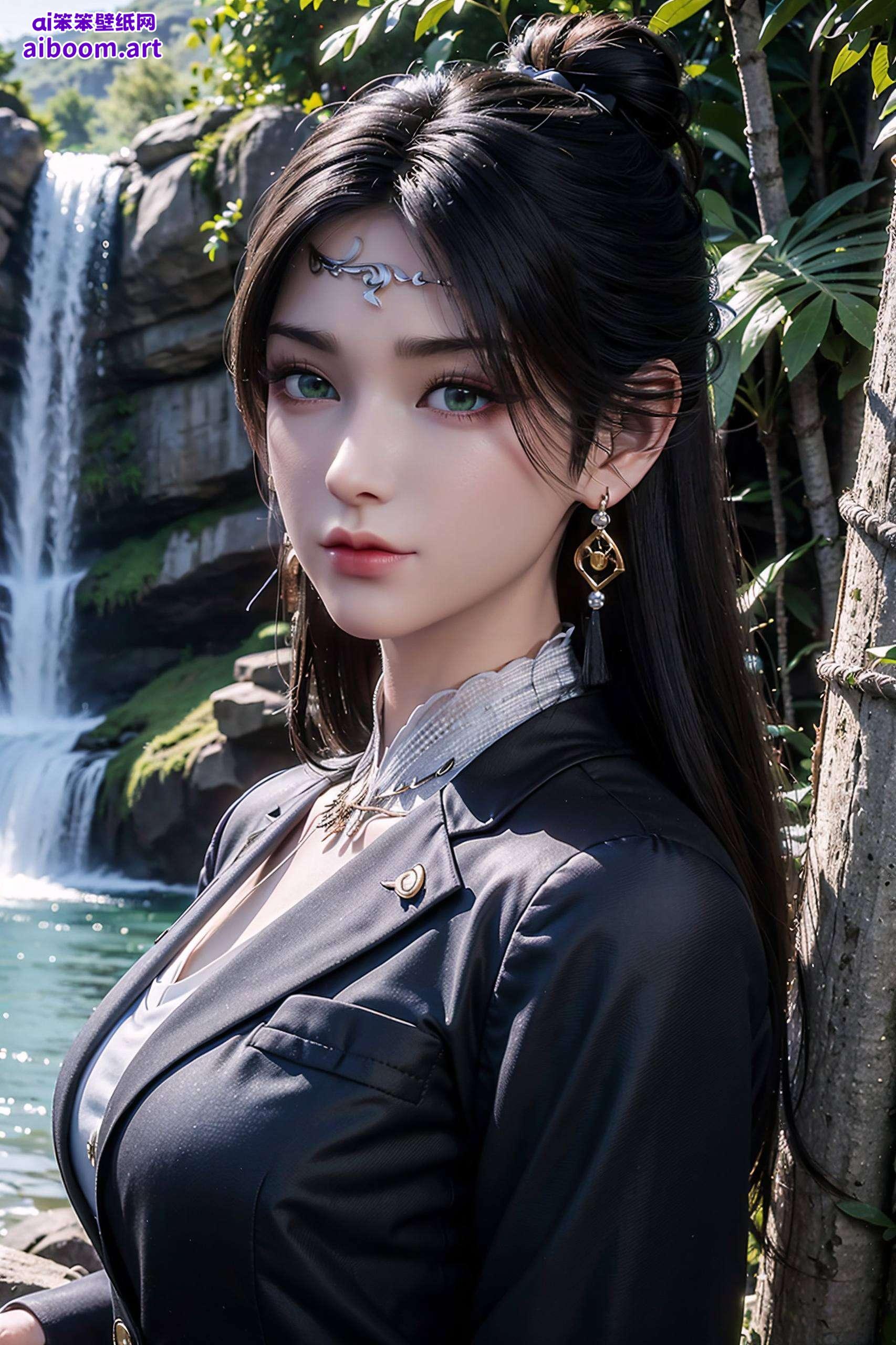 金瓶儿这张国漫女生的形象复古苹果风壁纸让她更显韵味