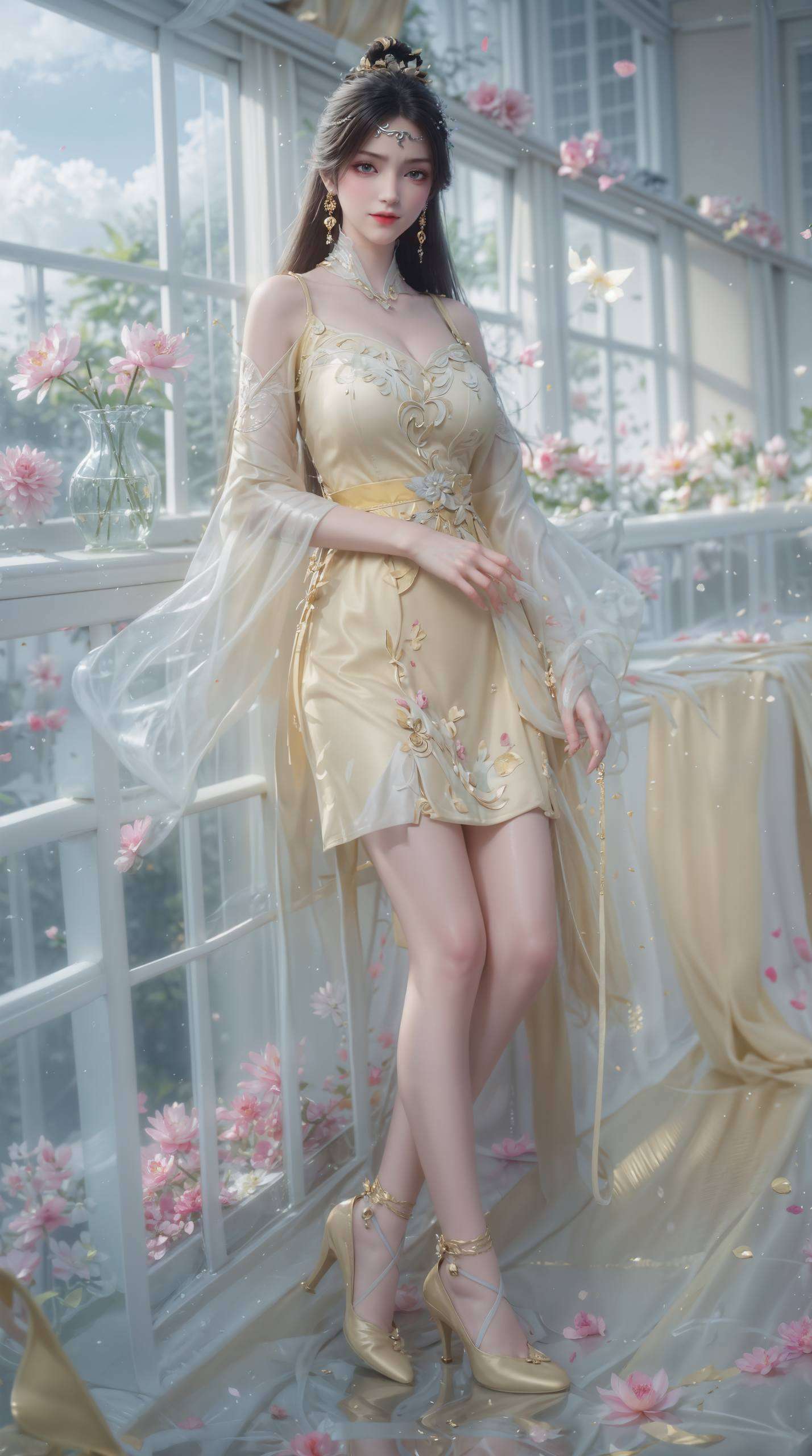 细腻的笔触描绘出她的优雅轮廓每一帧都是对国漫美女的深情致敬