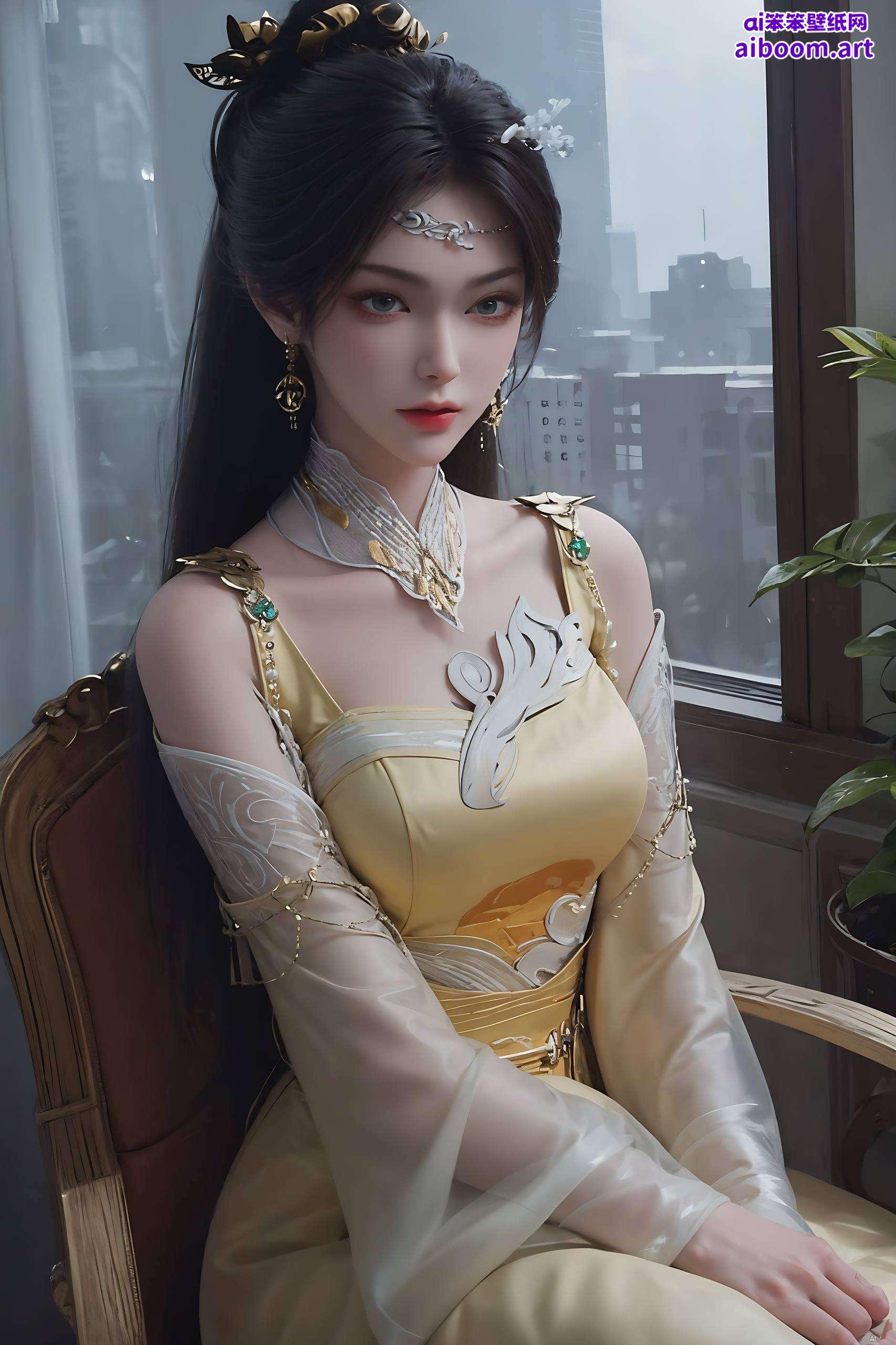感受金瓶儿的魅力吧！让我们一起沉浸在这充满艺术气息的壁纸中
