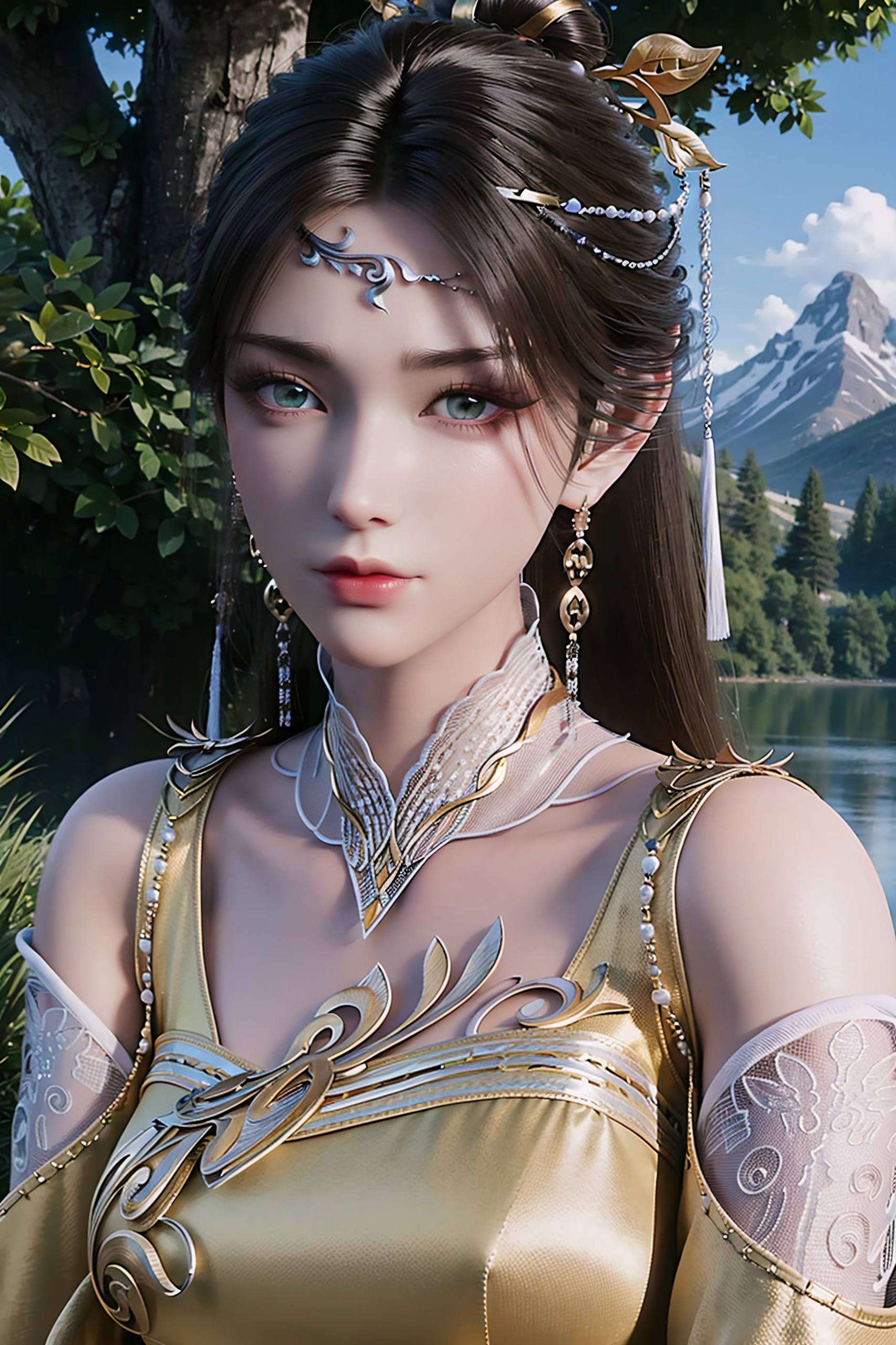 国漫之美这张AI点阵手机壁纸